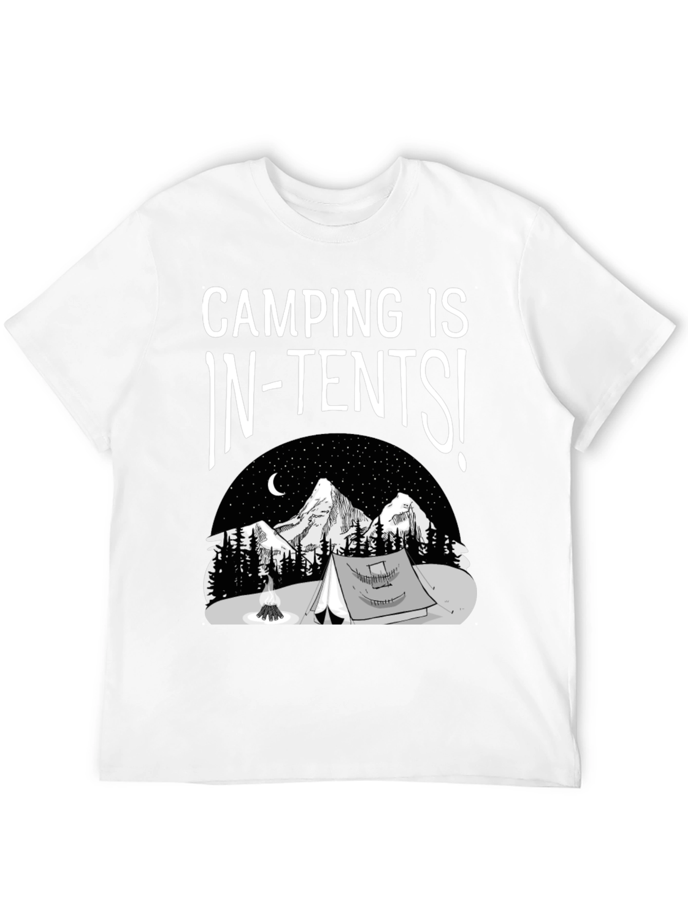 Camping Is In-Tents T-Shirt Graphic Tee
