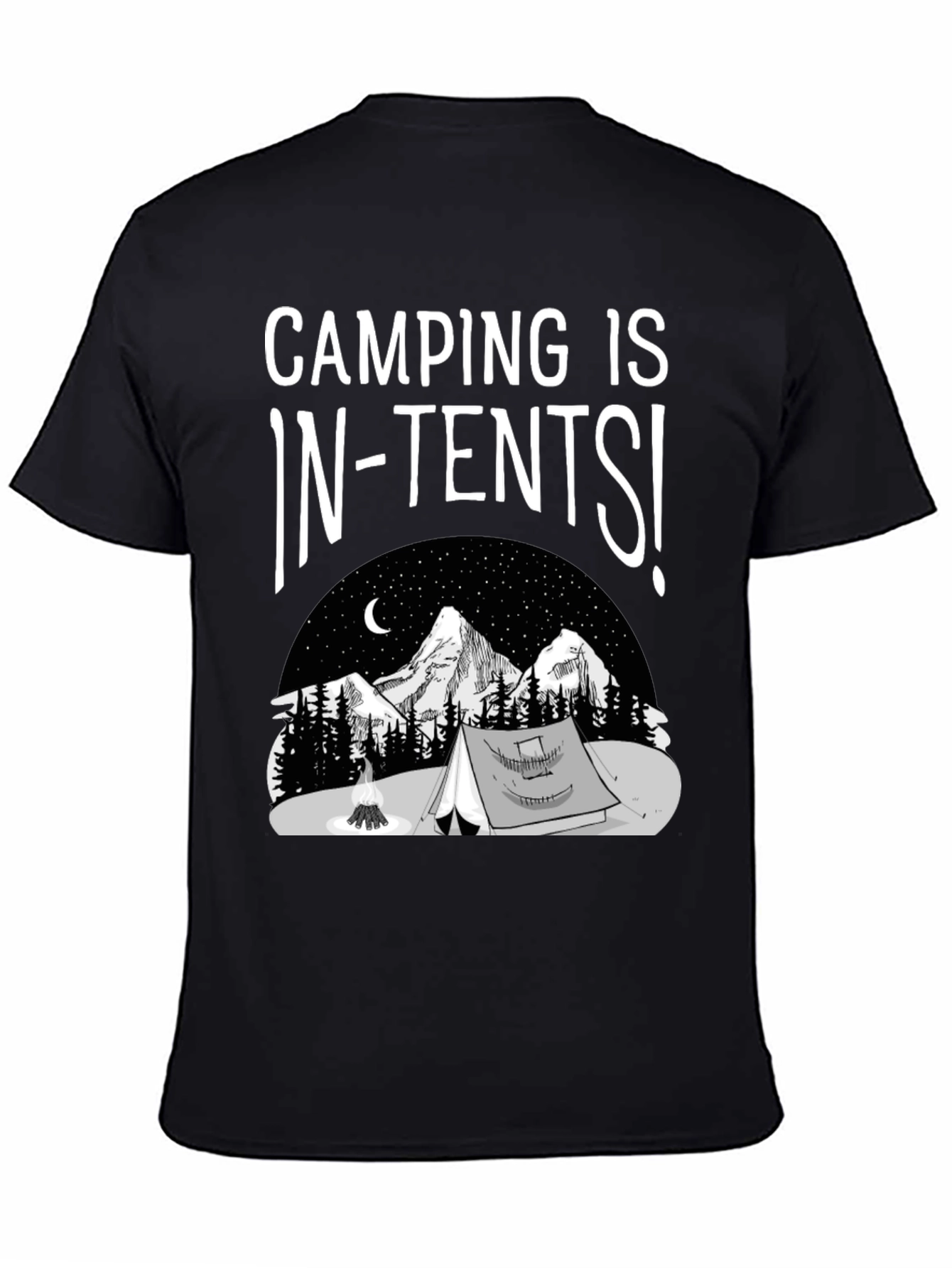 Camping Is In-Tents T-Shirt Graphic Tee
