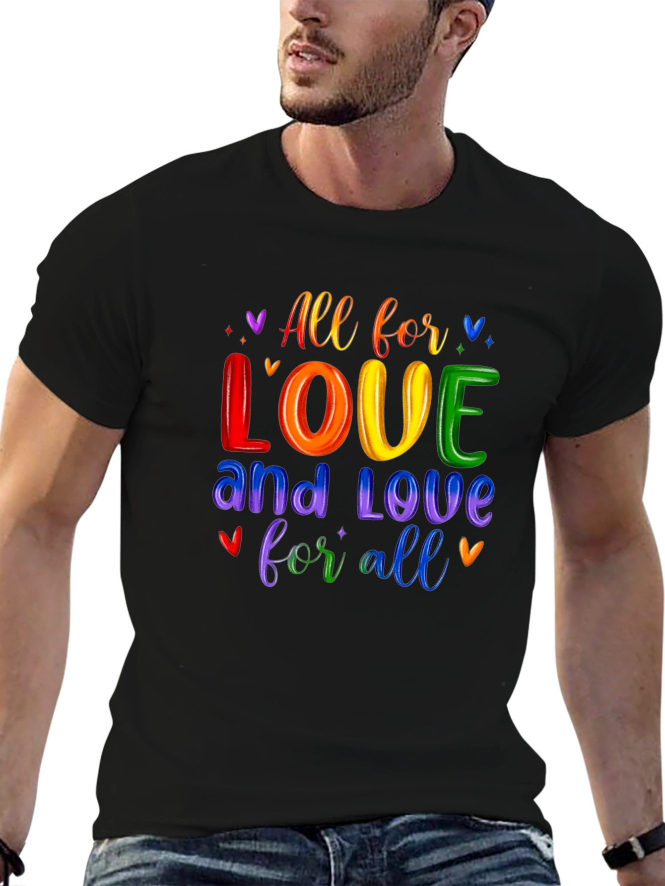 Love For All Rainbow Graphic Tee