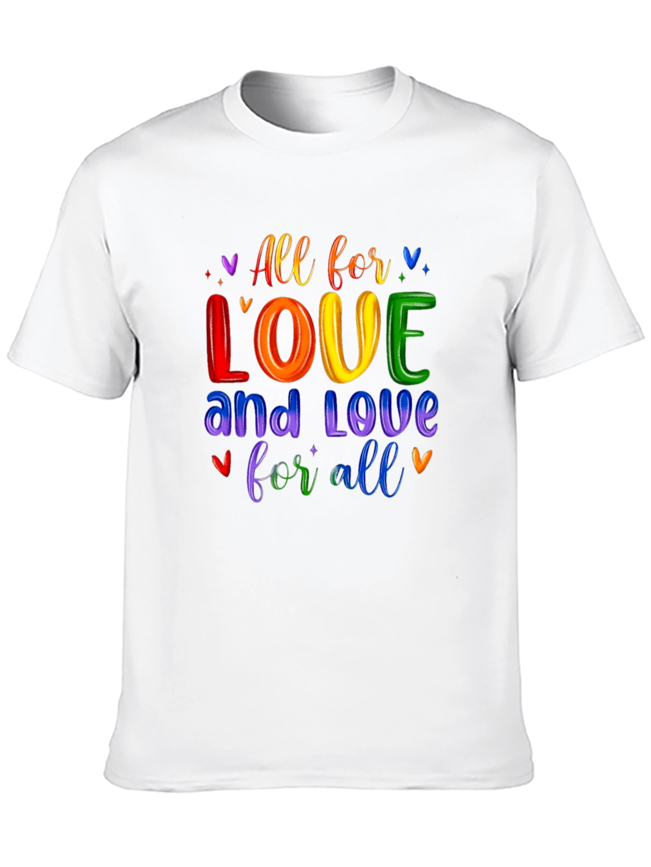 Love For All Rainbow Graphic Tee