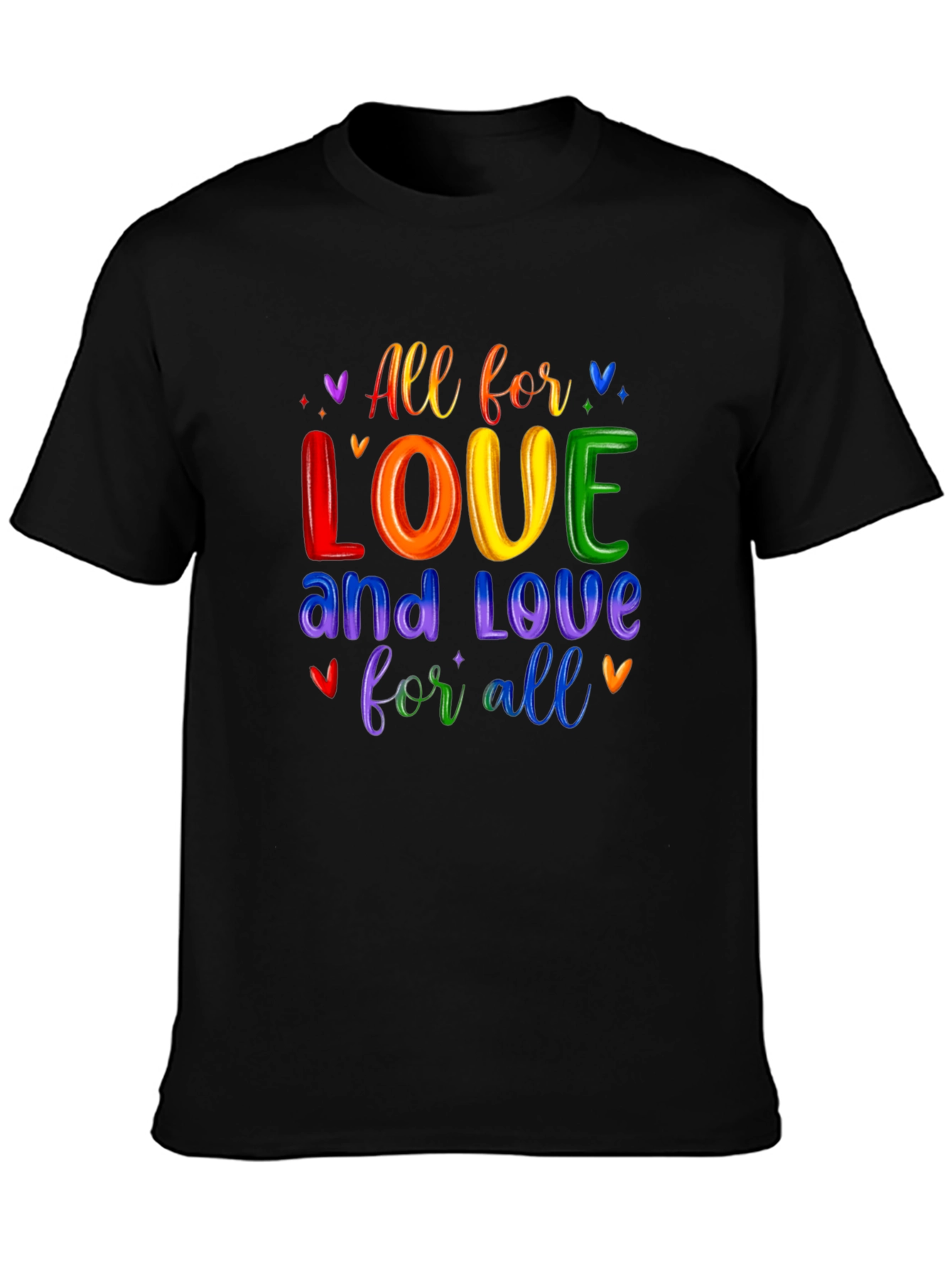 Love For All Rainbow Graphic Tee