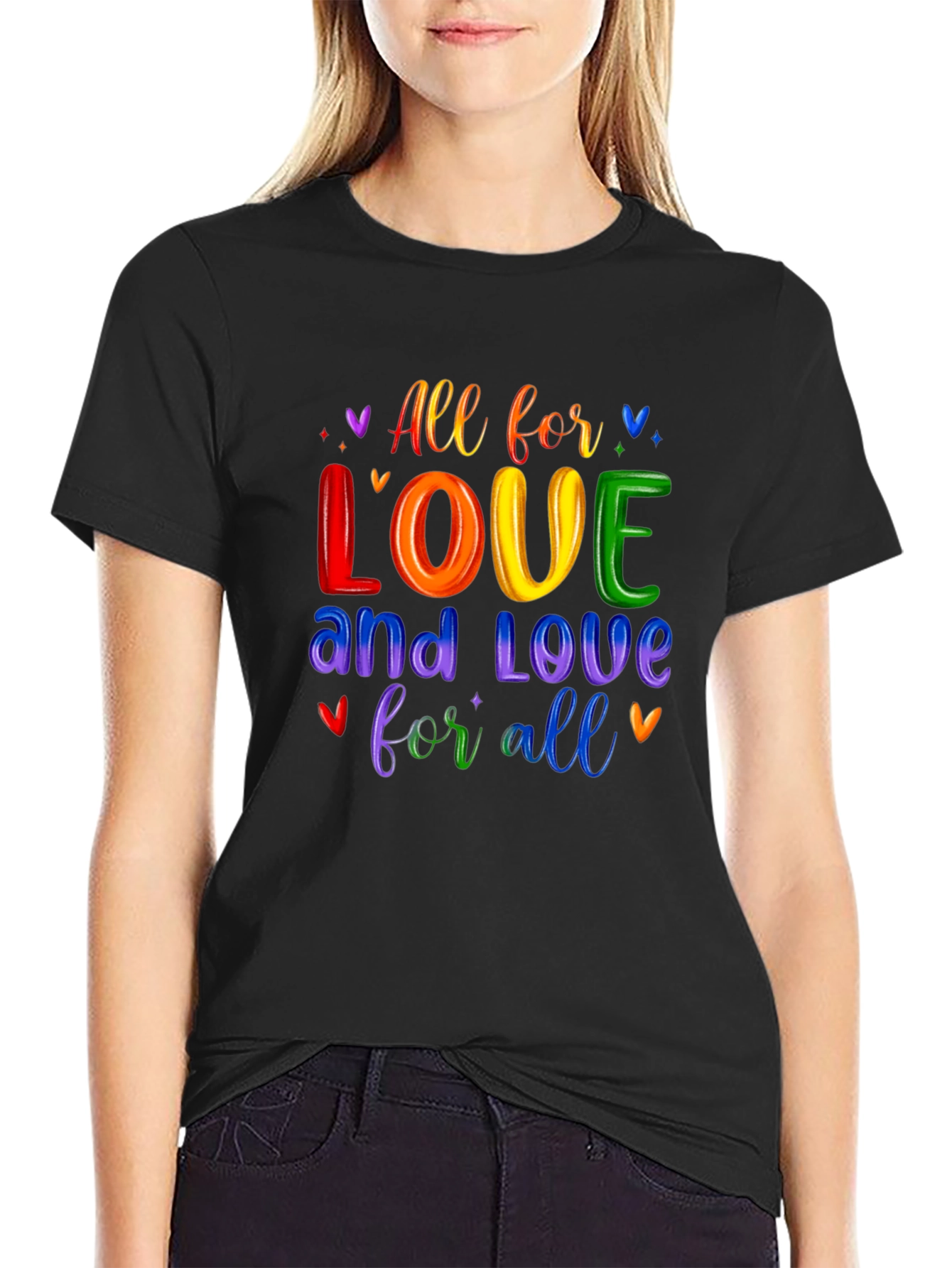 Love For All Rainbow Graphic Tee