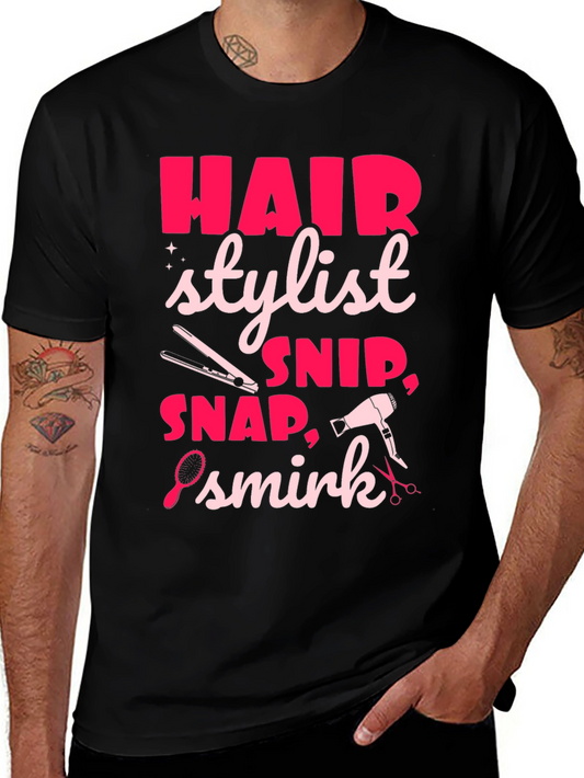 Hair Stylist Graphic Tee - Snip Snap Smirk!