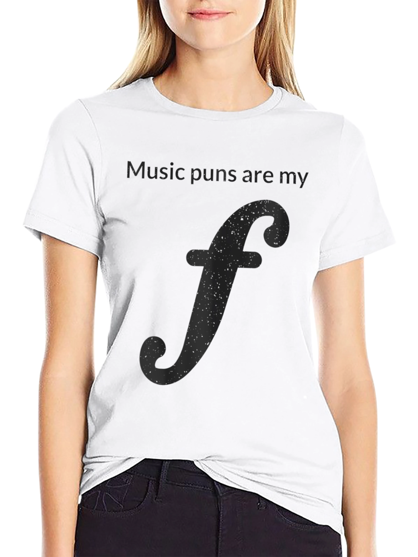 Music Pun T-Shirt - Funny Treble Clef Design