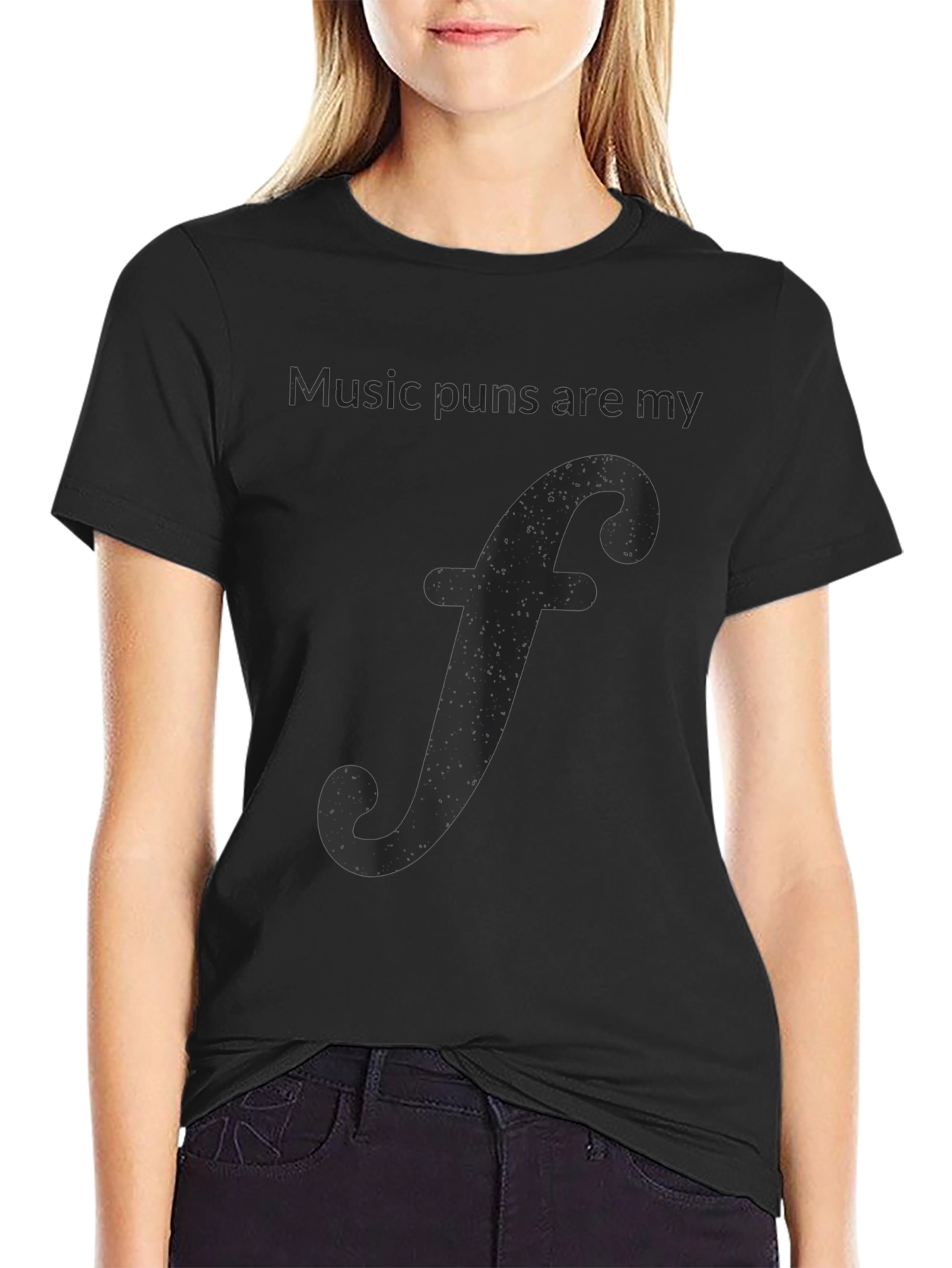 Music Pun T-Shirt - Funny Treble Clef Design
