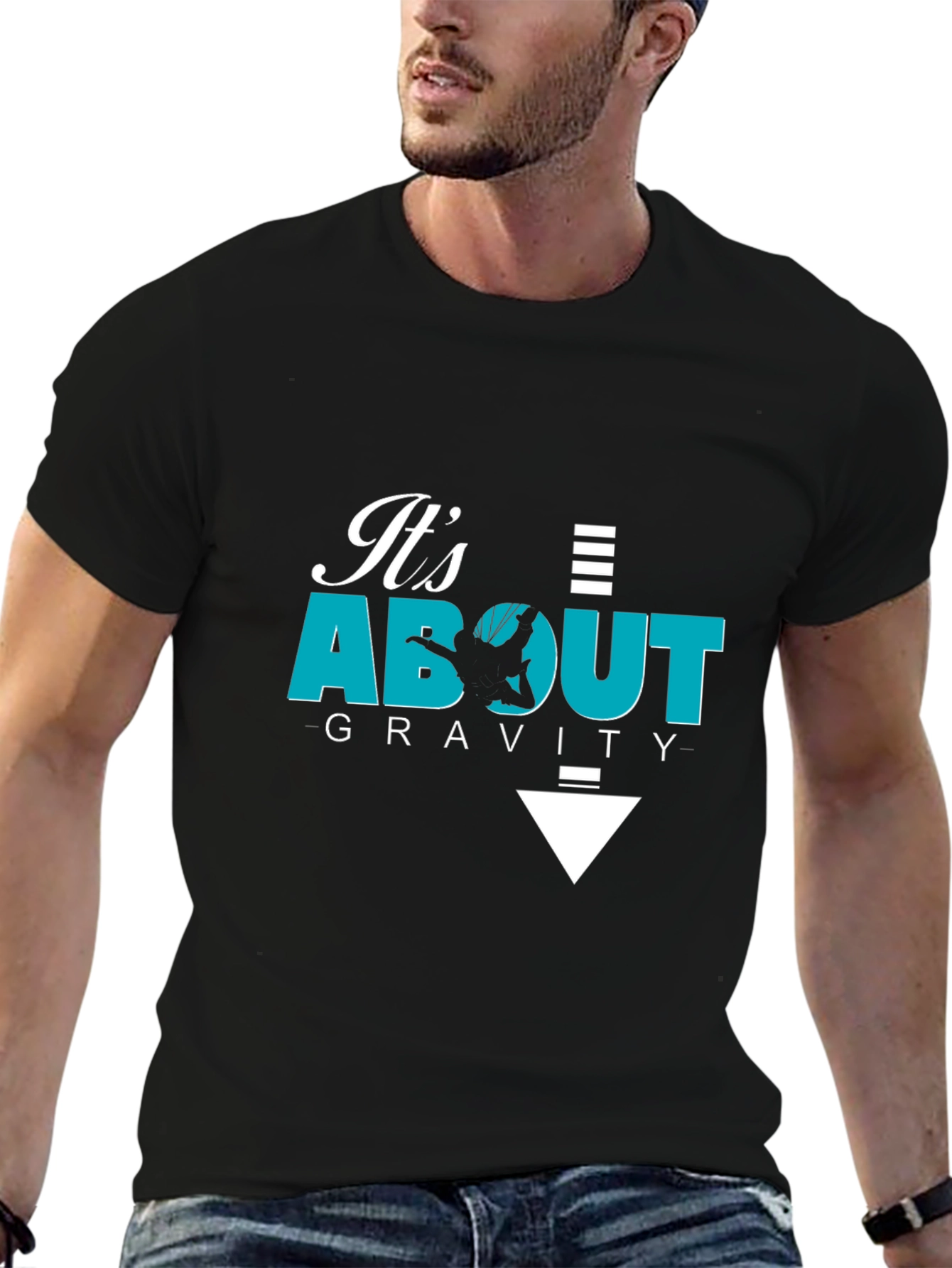 Its About Gravity - Black Graphic Tee