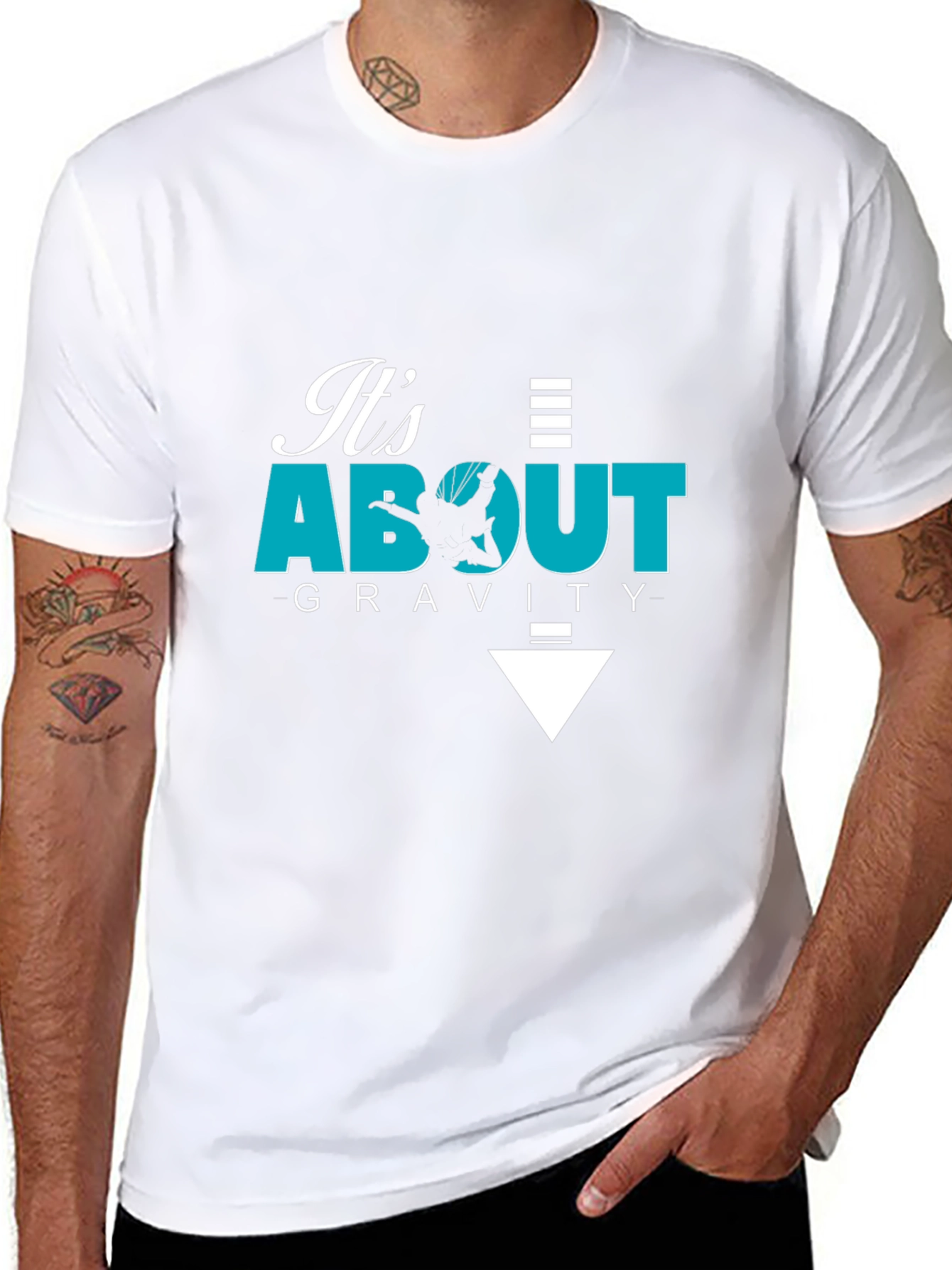 Its About Gravity - Black Graphic Tee