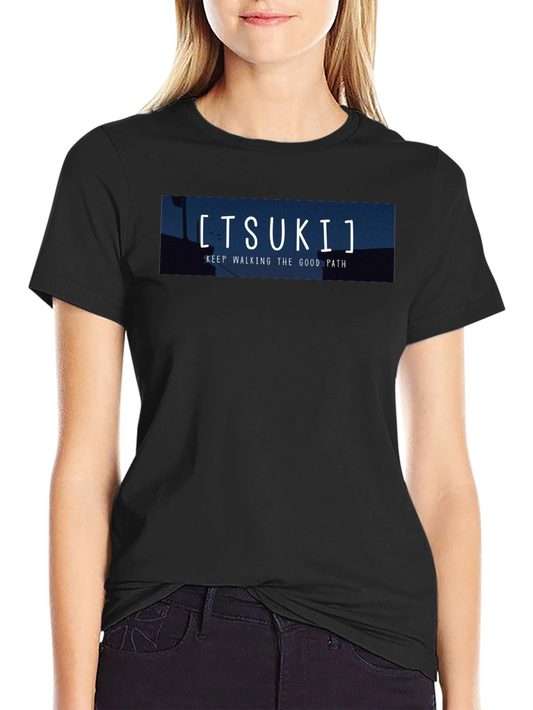 Tsuki Good Path Black Graphic Tee