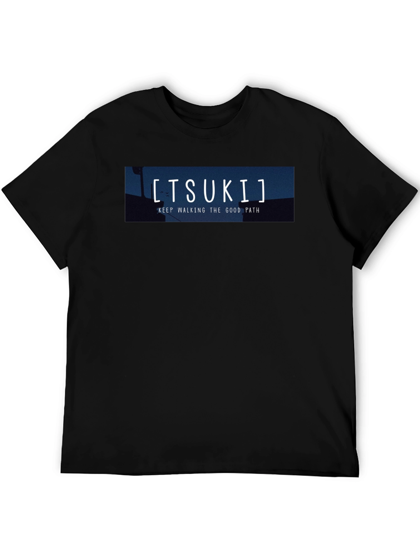 Tsuki Good Path Black Graphic Tee
