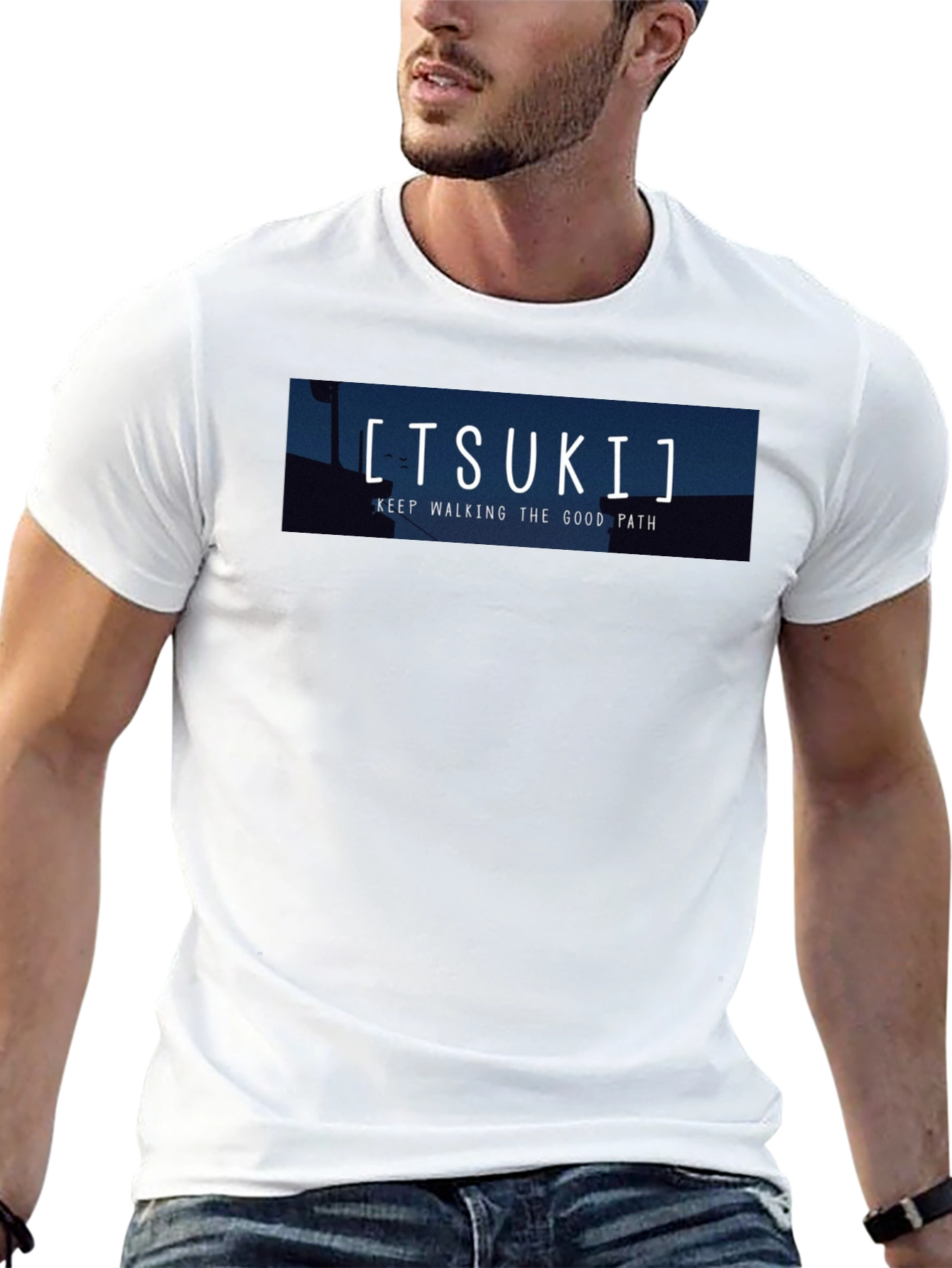 Tsuki Good Path Black Graphic Tee