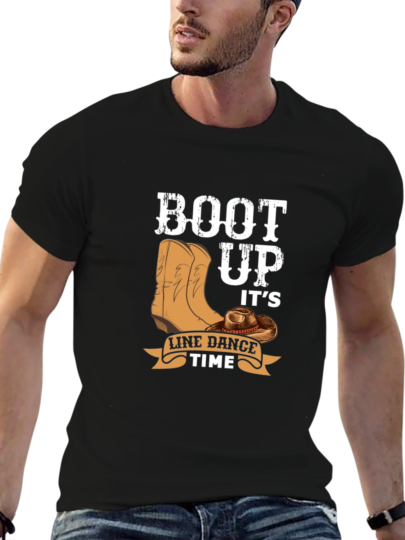 Boot Up Line Dance T-Shirt - Country Western Style