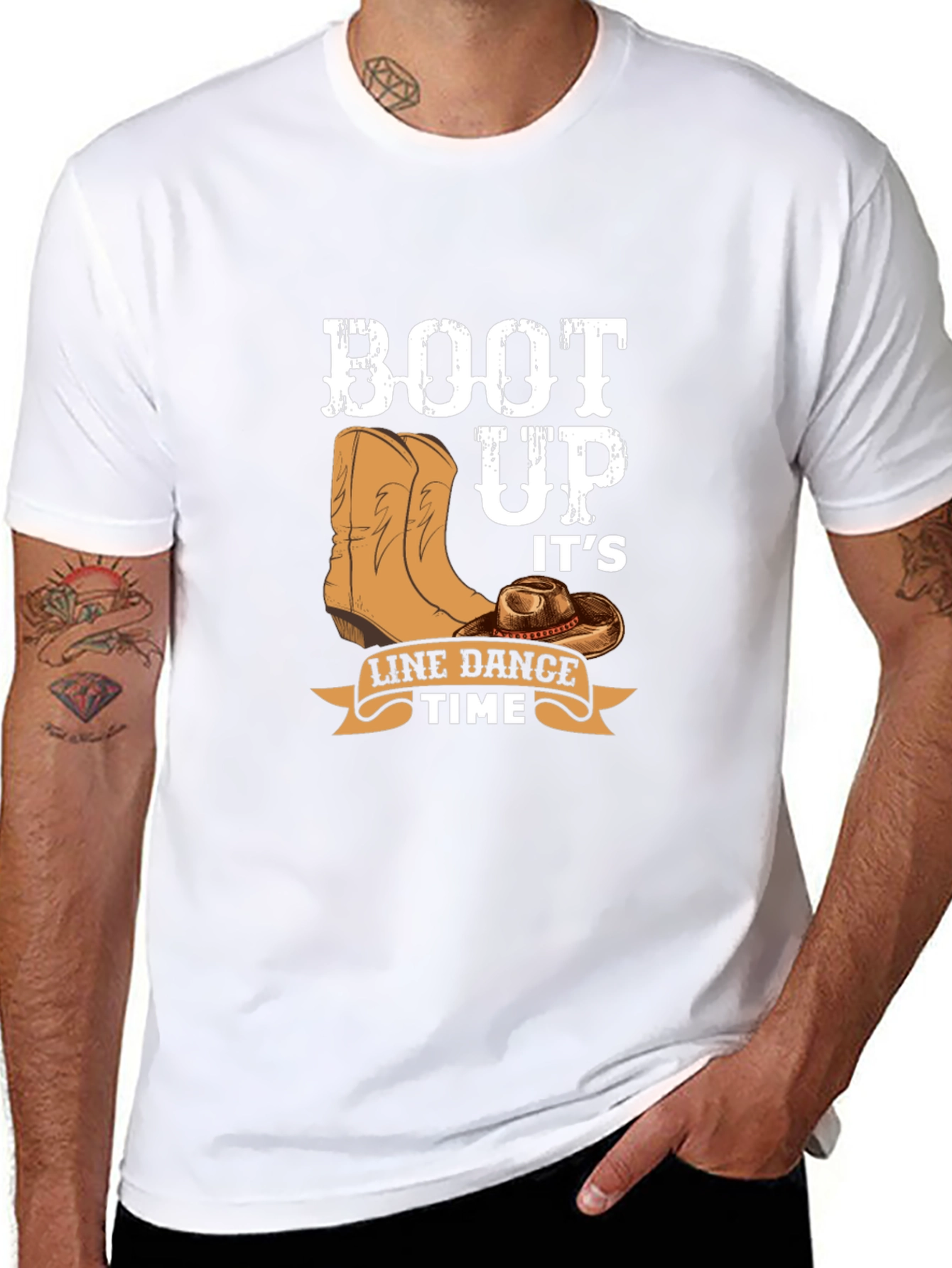 Boot Up Line Dance T-Shirt - Country Western Style