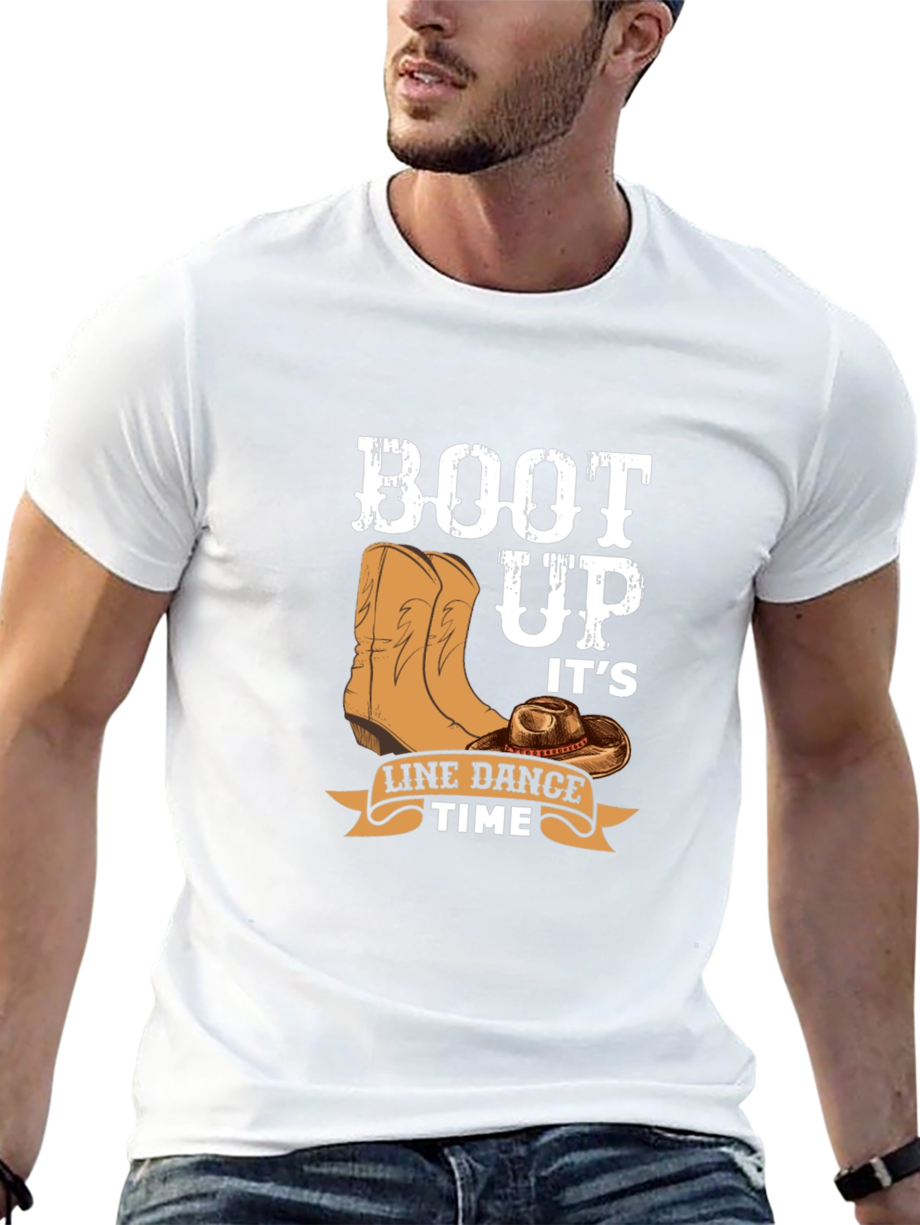 Boot Up Line Dance T-Shirt - Country Western Style