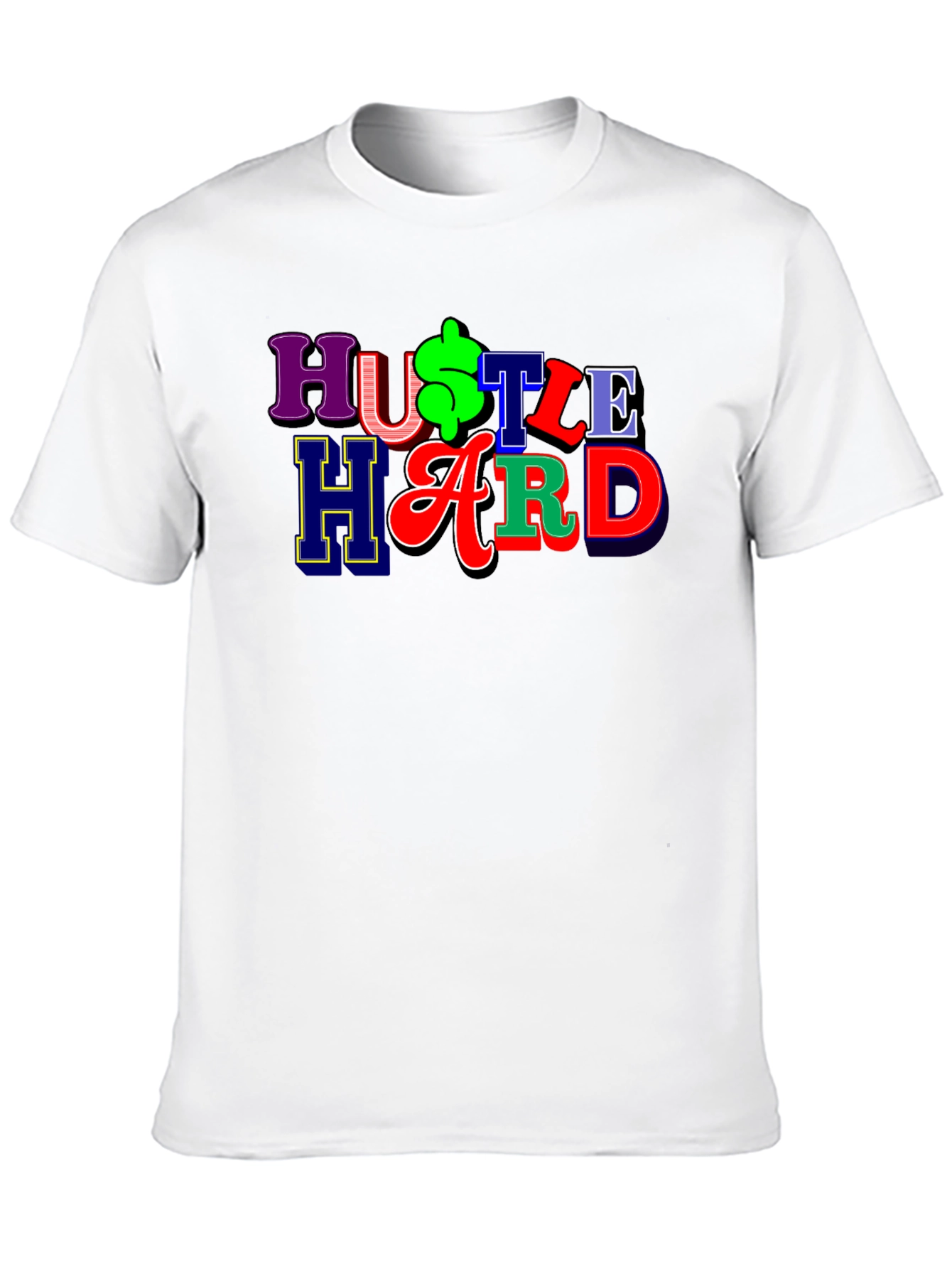 Hustle Hard Graphic Tee - Black T-Shirt