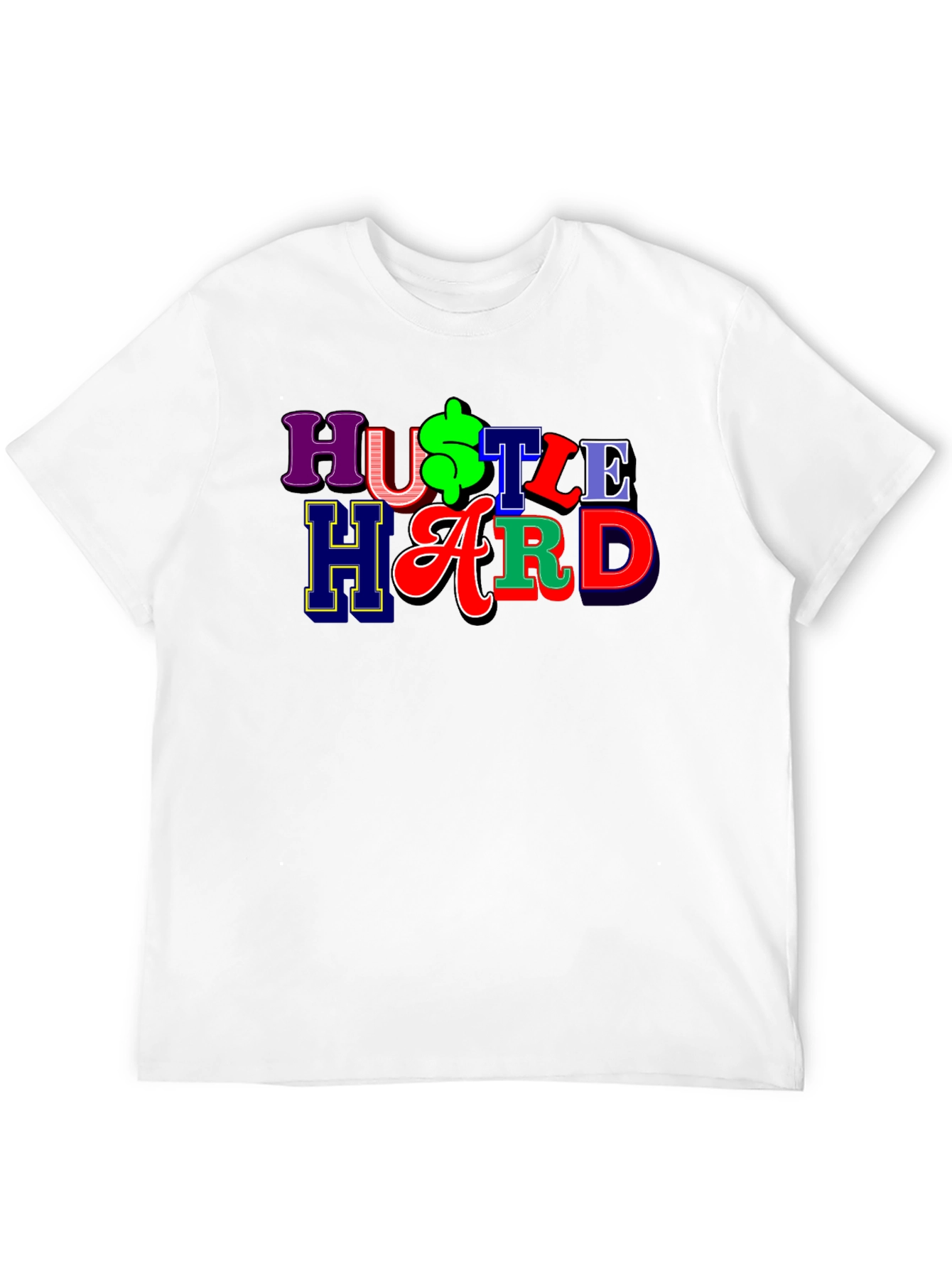 Hustle Hard Graphic Tee - Black T-Shirt