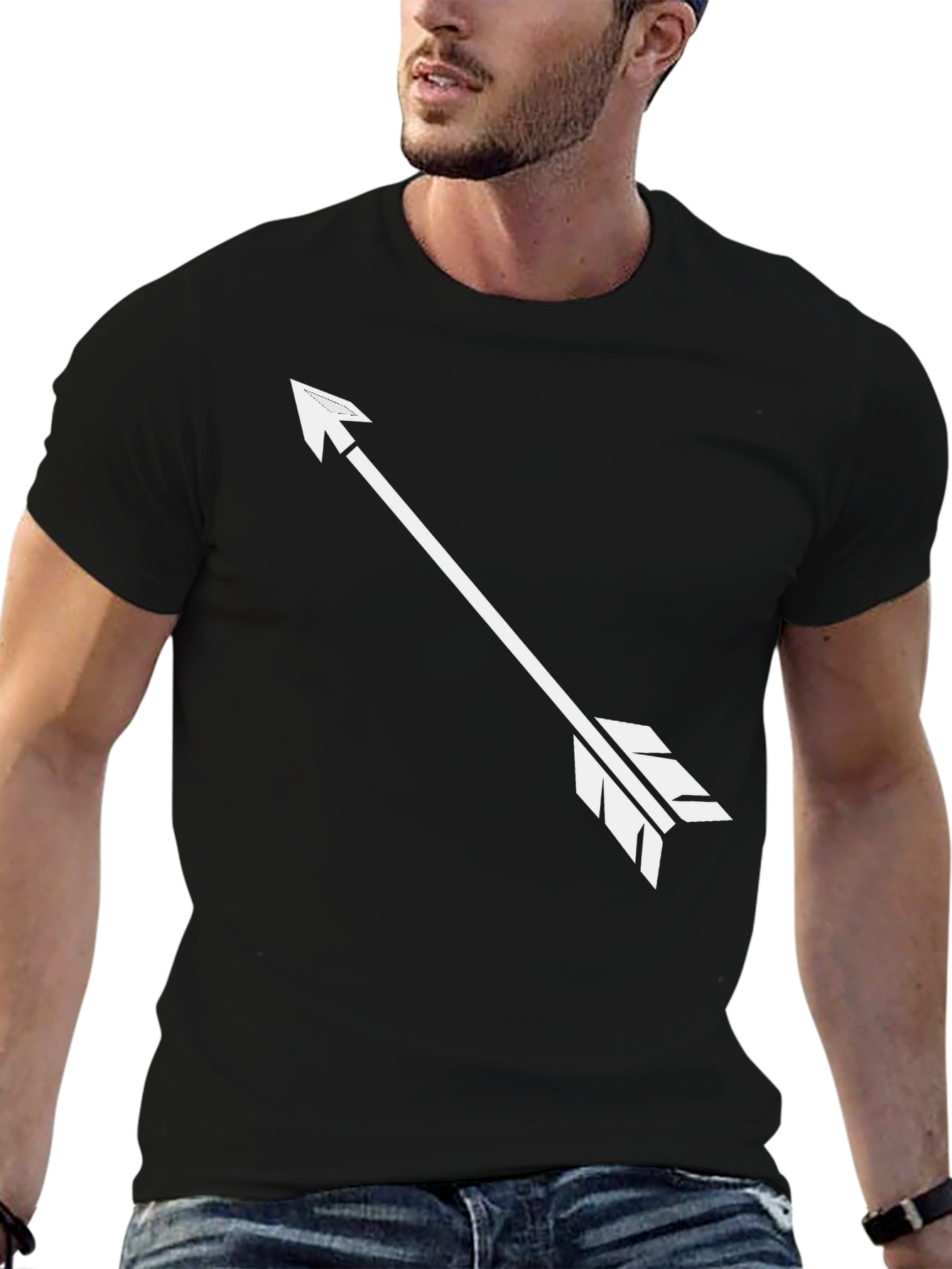 Arrow Graphic Tee - Trendy Casual Style