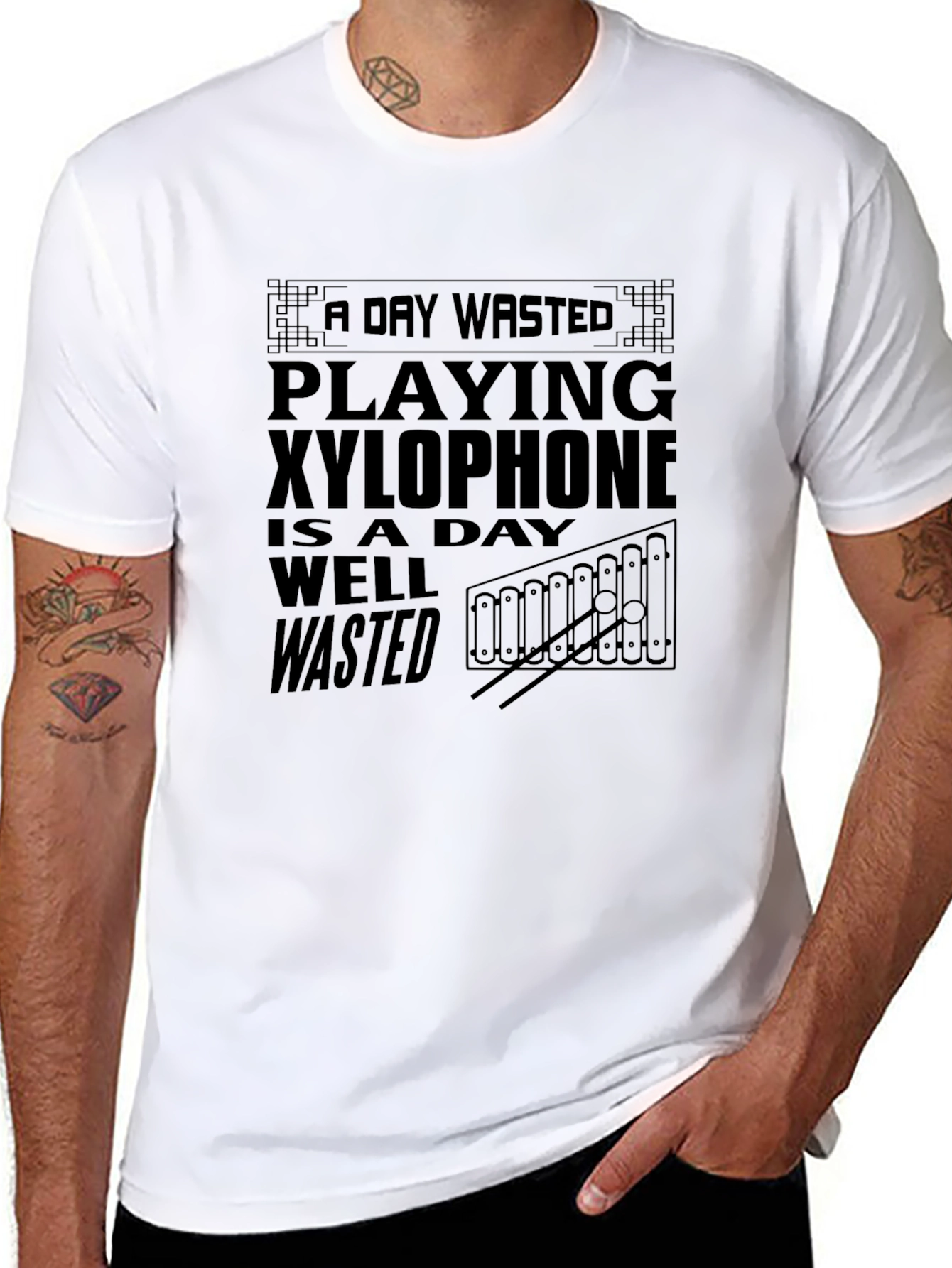 Xylophone Player T-Shirt - A Day Wasted Design