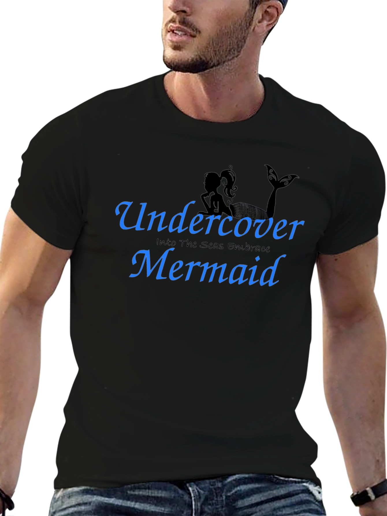 Undercover Mermaid T-Shirt - Black Tee