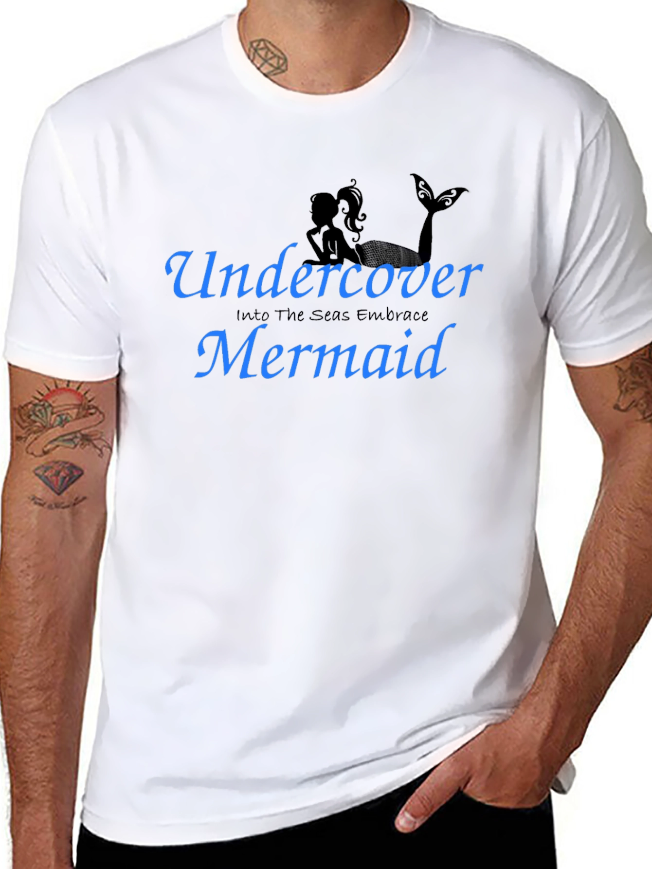 Undercover Mermaid T-Shirt - Black Tee
