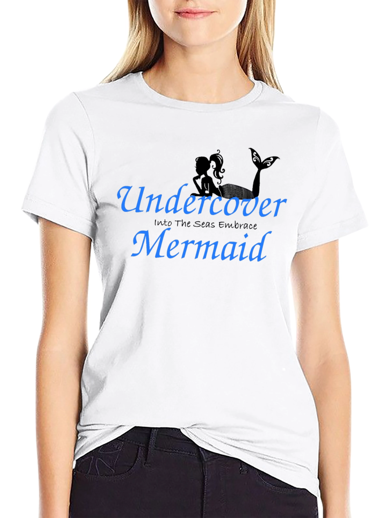 Undercover Mermaid T-Shirt - Black Tee