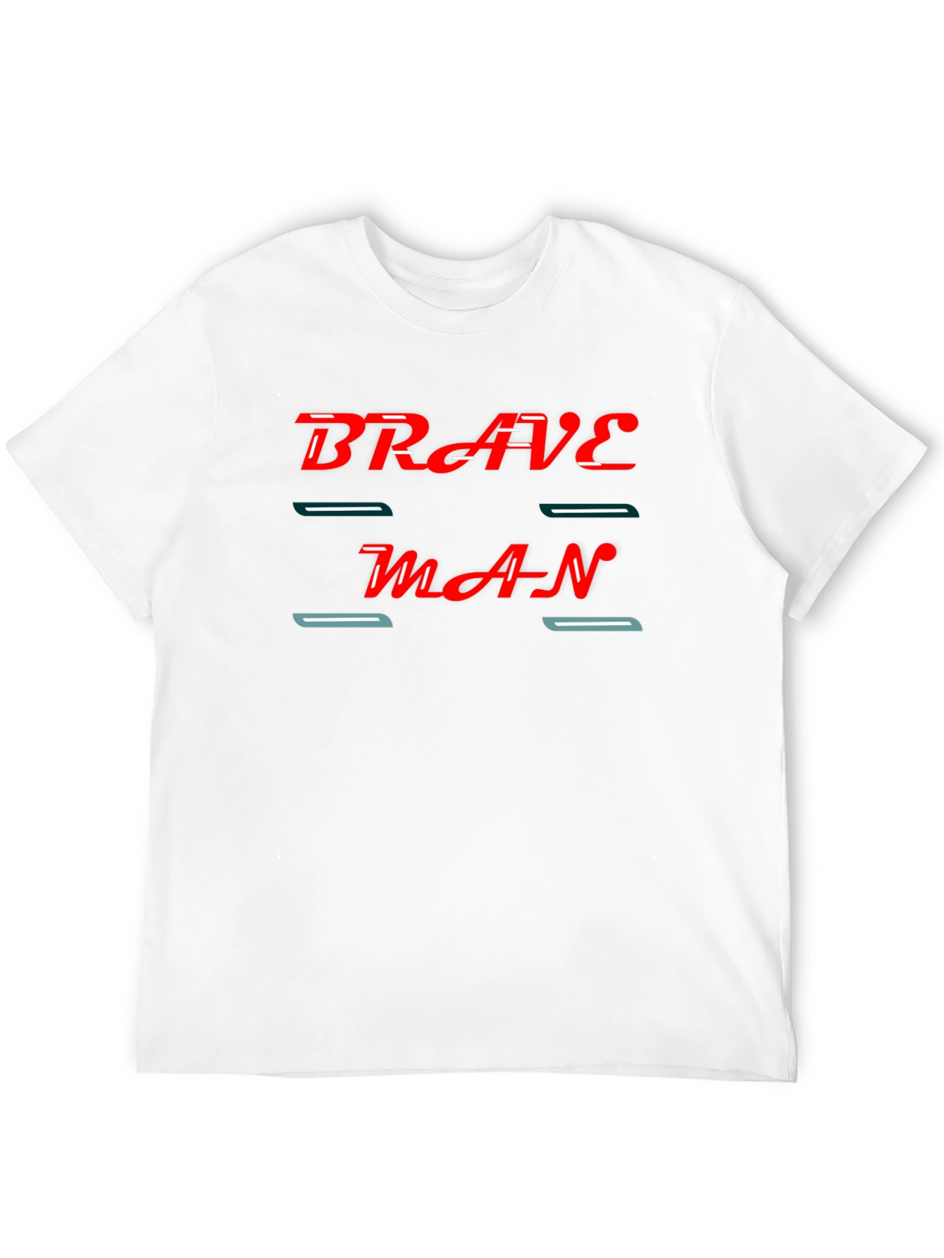 Brave Man Graphic Black T-Shirt