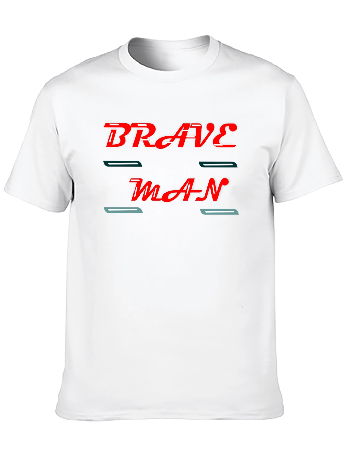 Brave Man Graphic Black T-Shirt