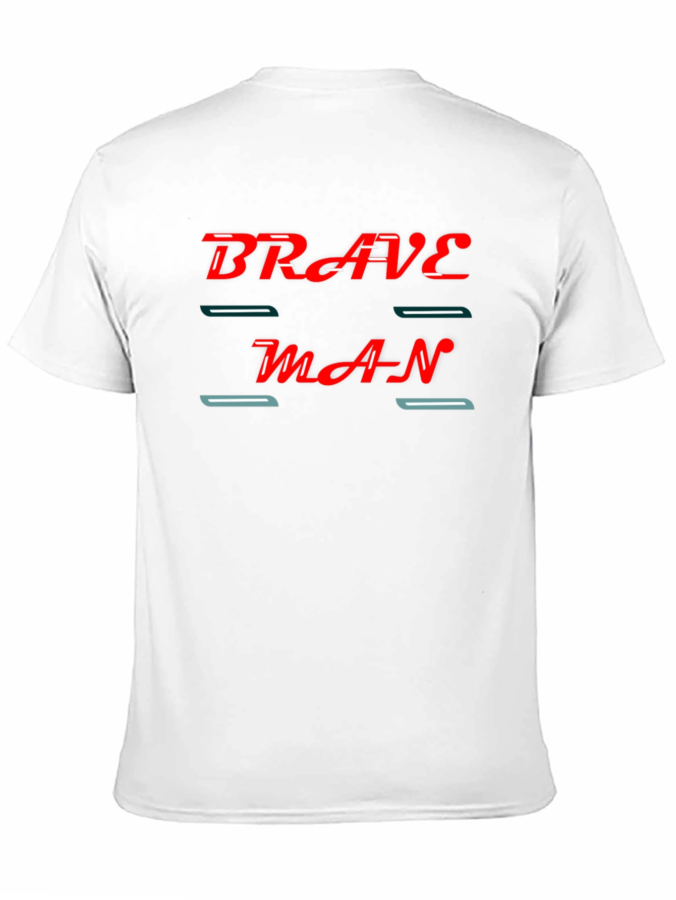 Brave Man Graphic Black T-Shirt