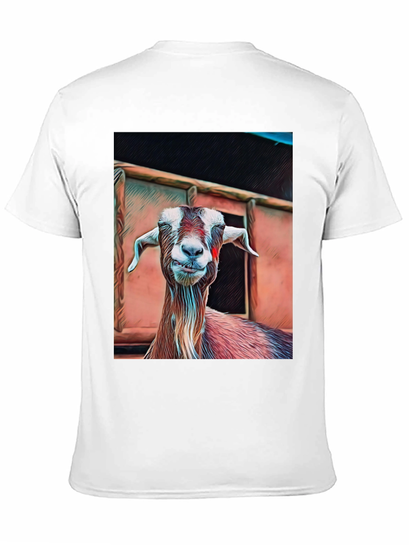 Goat Graphic Tee - Animal Lovers Black T-Shirt