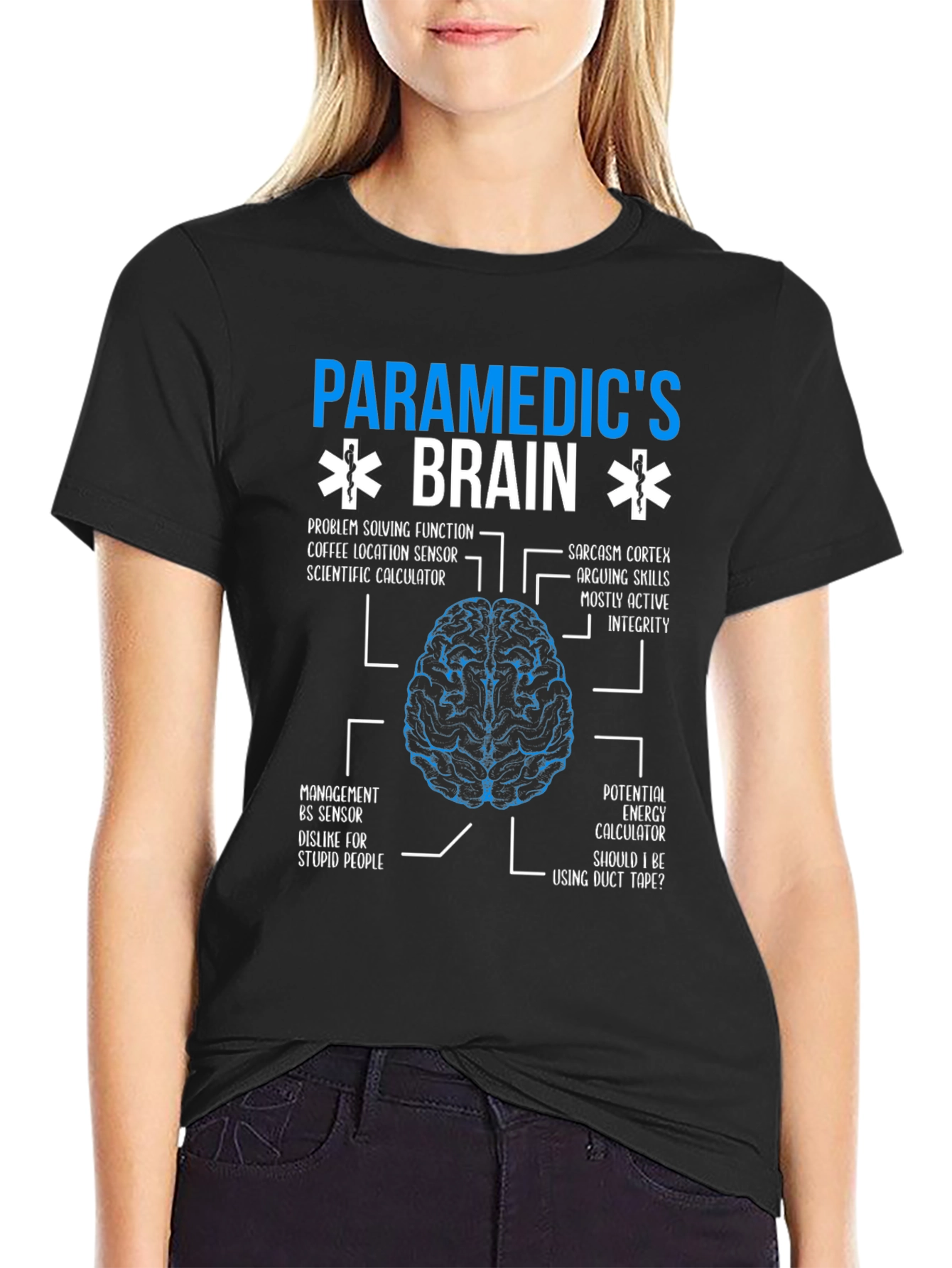 Paramedics Brain T-Shirt - Funny EMT Medical Gift