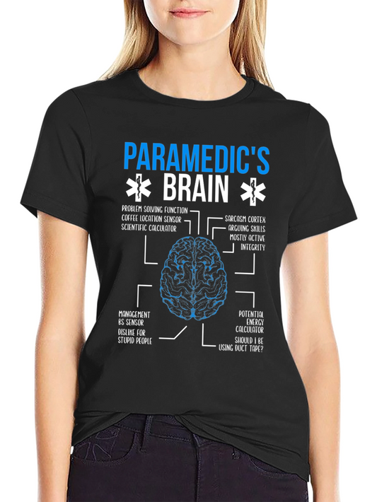Paramedics Brain T-Shirt - Funny EMT Medical Gift