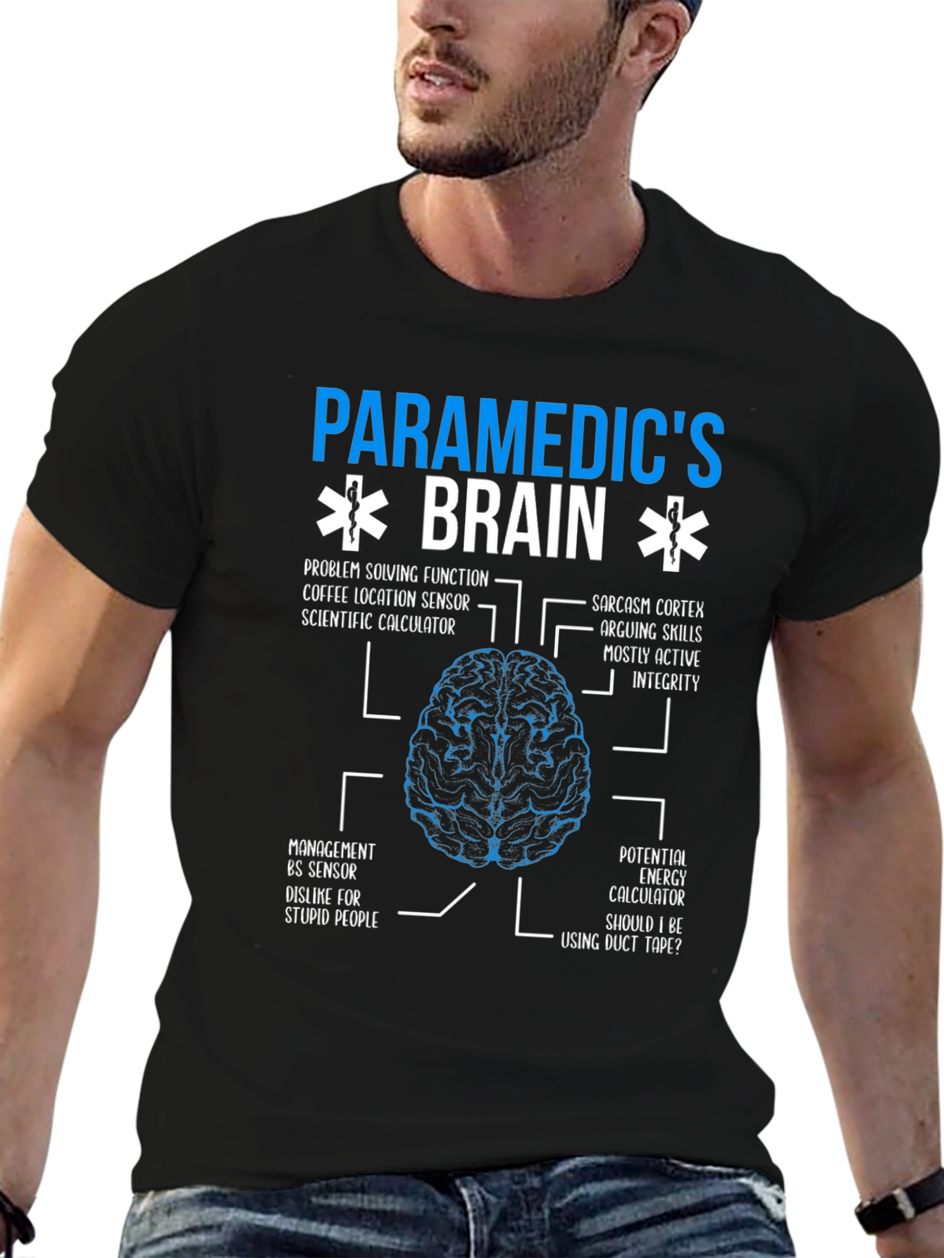 Paramedics Brain T-Shirt - Funny EMT Medical Gift