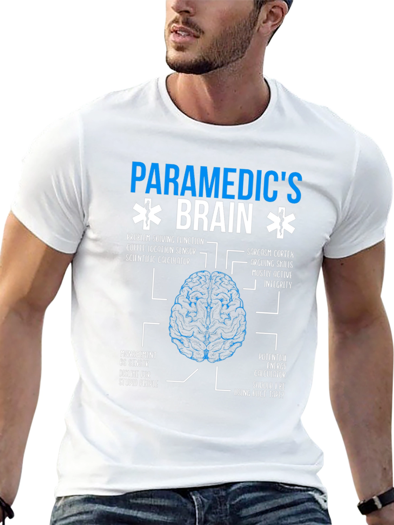 Paramedics Brain T-Shirt - Funny EMT Medical Gift