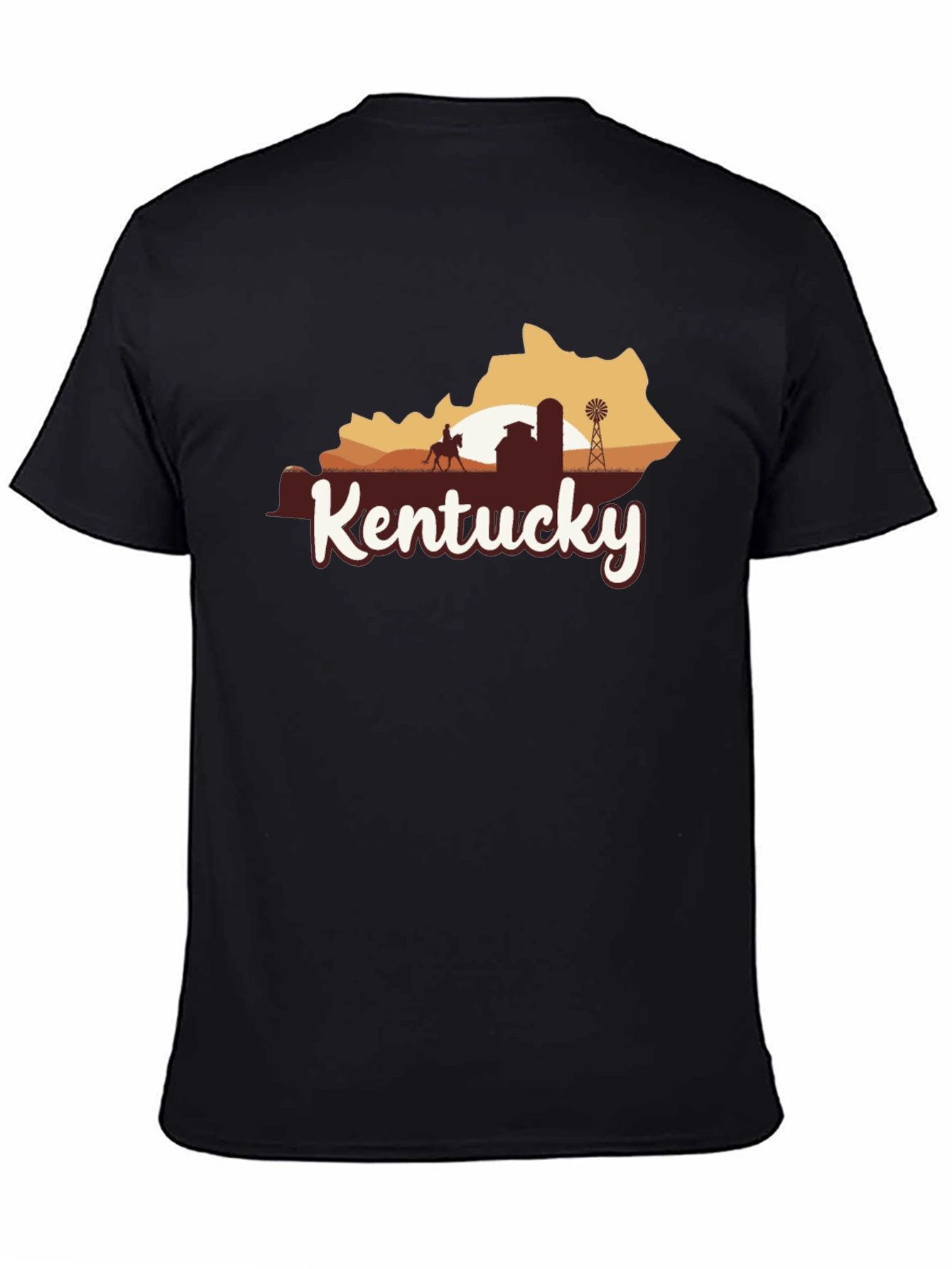 Kentucky State Silhouette Graphic T-Shirt