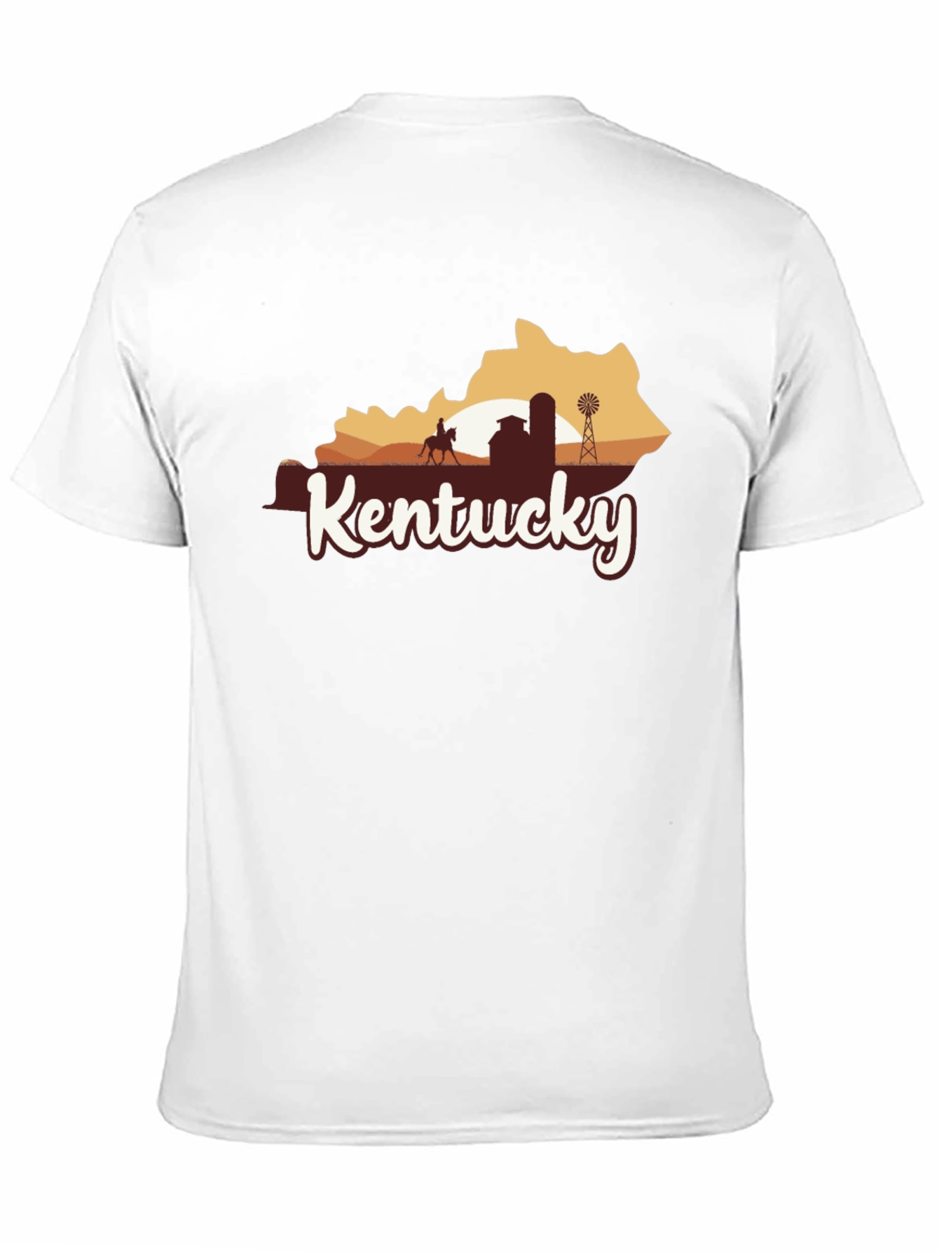 Kentucky State Silhouette Graphic T-Shirt