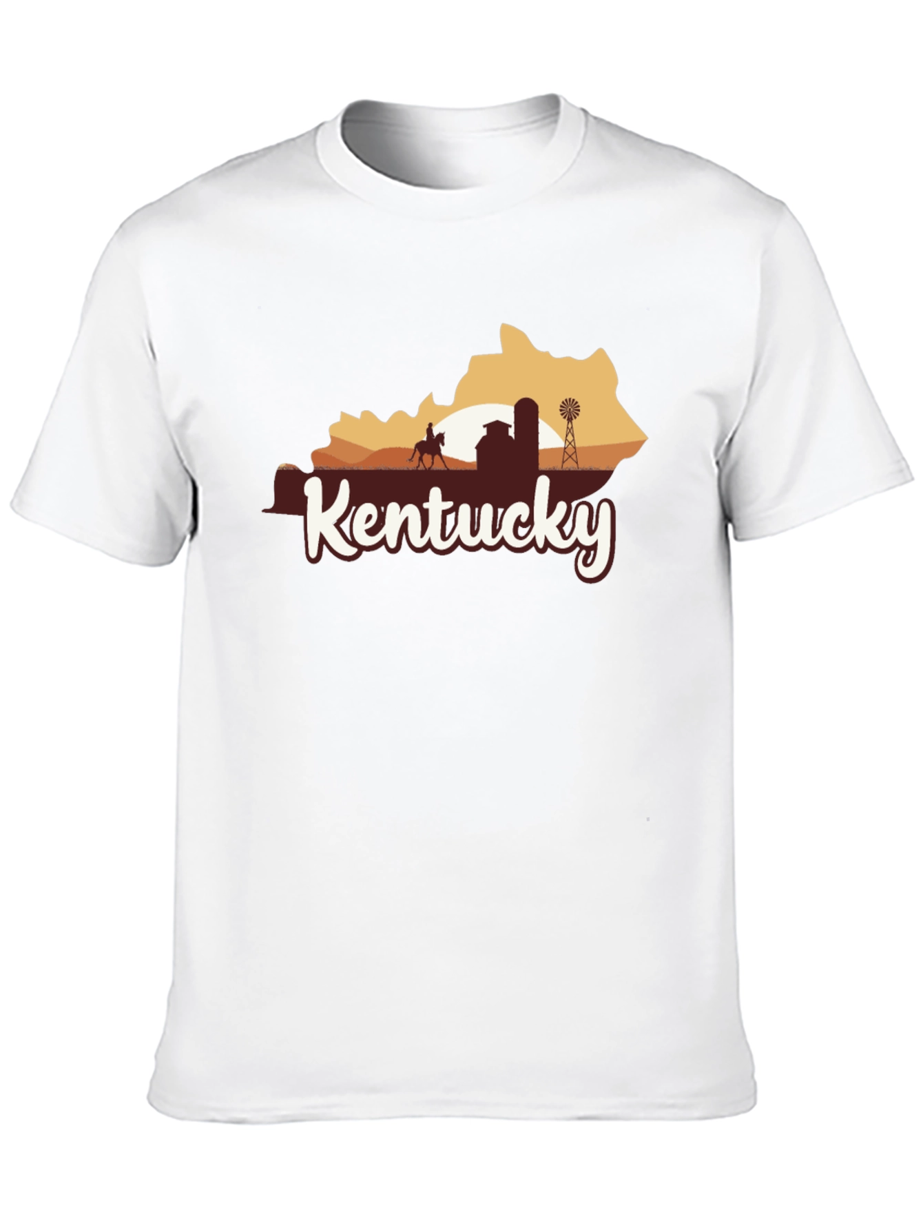 Kentucky State Silhouette Graphic T-Shirt