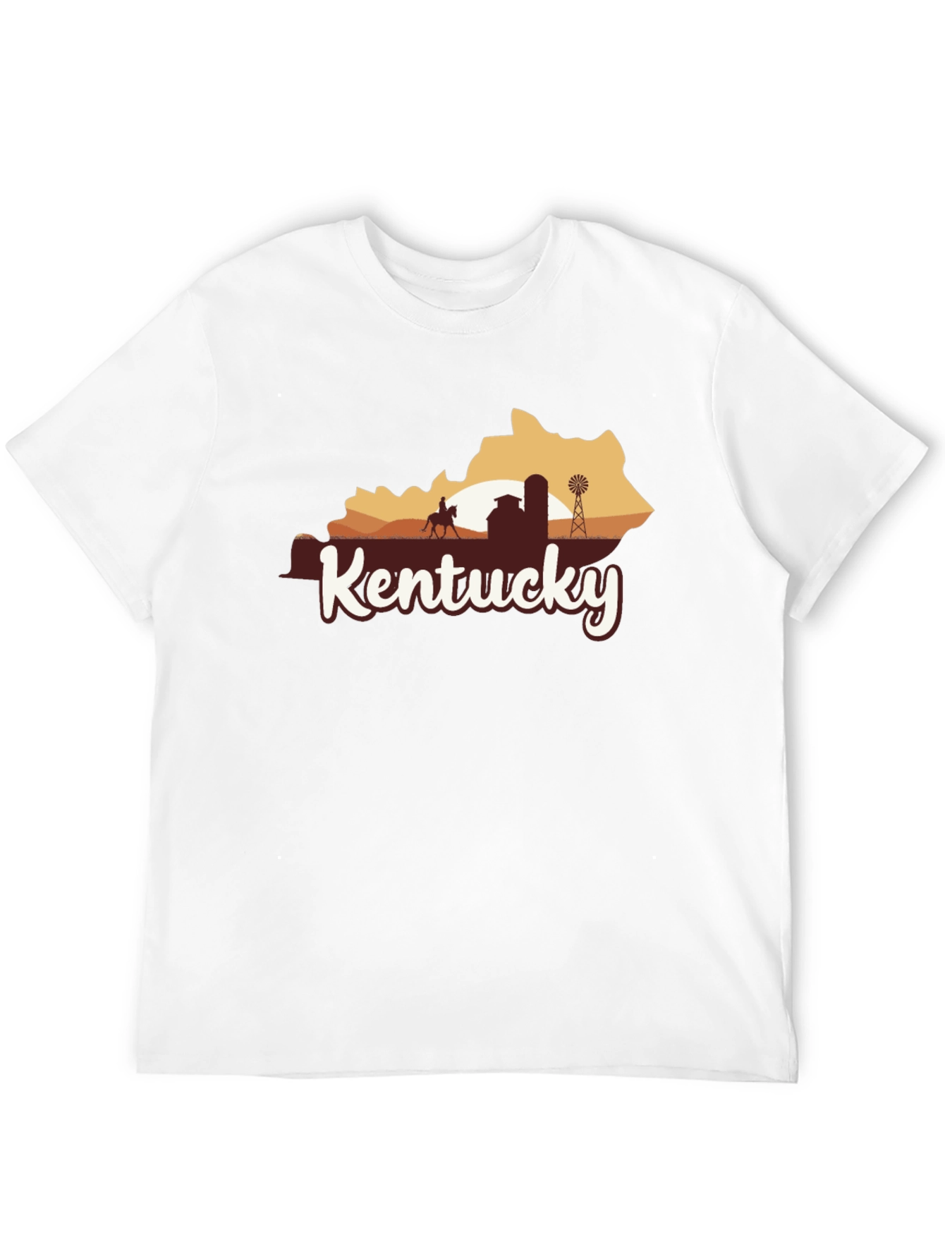 Kentucky State Silhouette Graphic T-Shirt