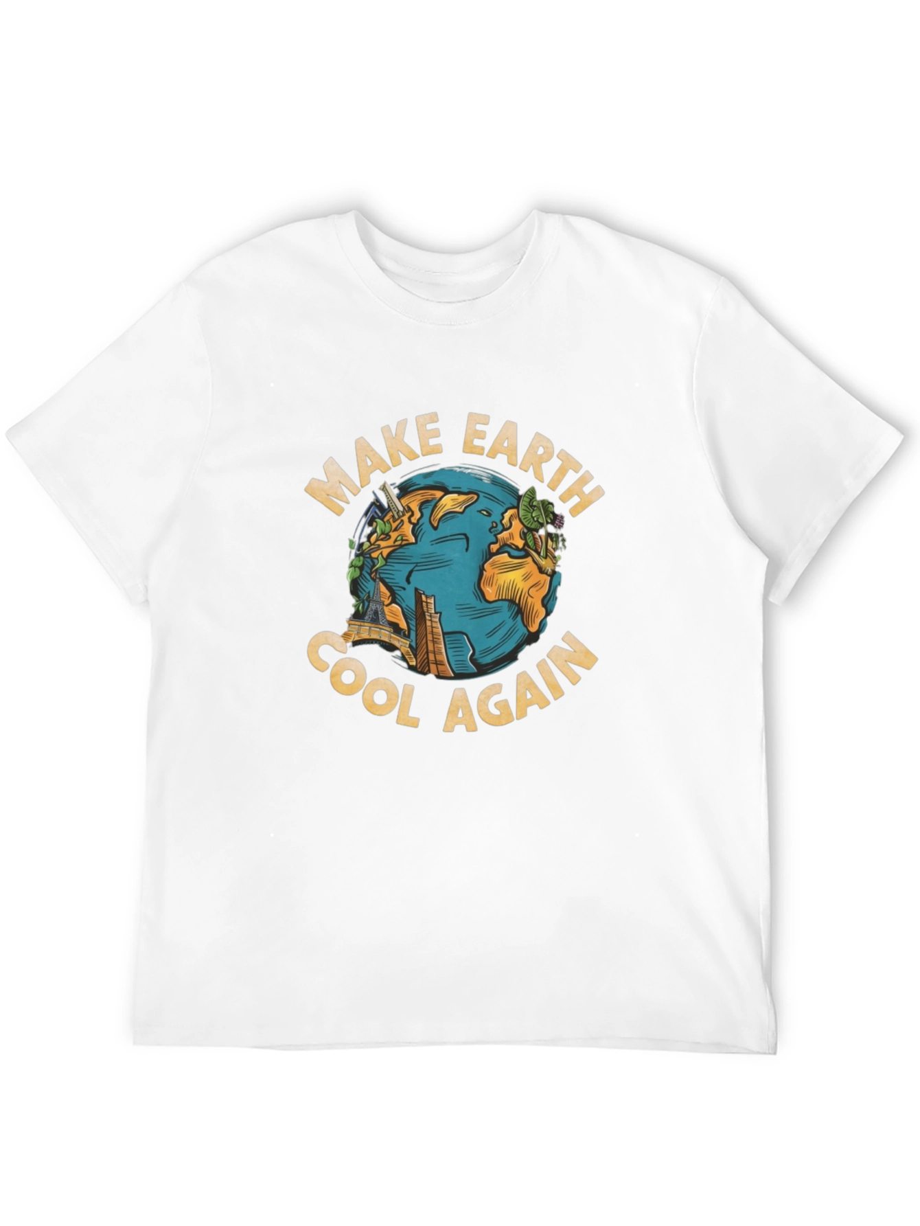Make Earth Cool Again Graphic Tee - Environmentally Friendly