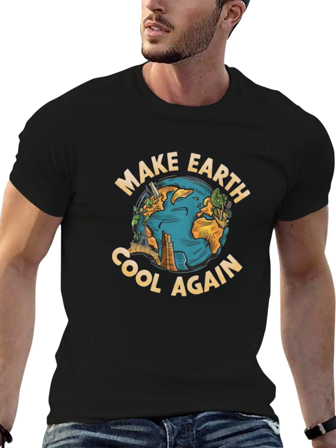 Make Earth Cool Again Graphic Tee - Environmentally Friendly