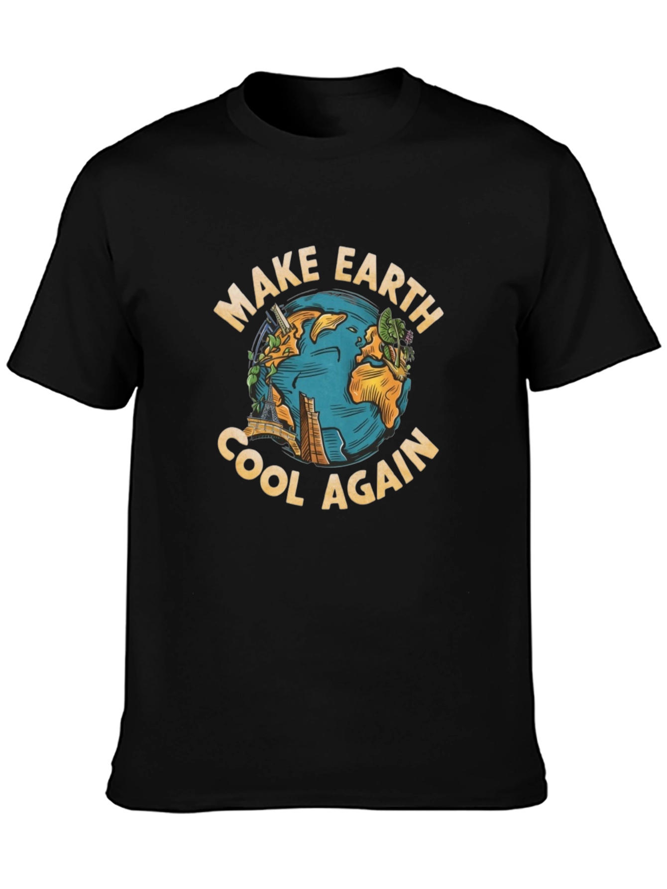 Make Earth Cool Again Graphic Tee - Environmentally Friendly