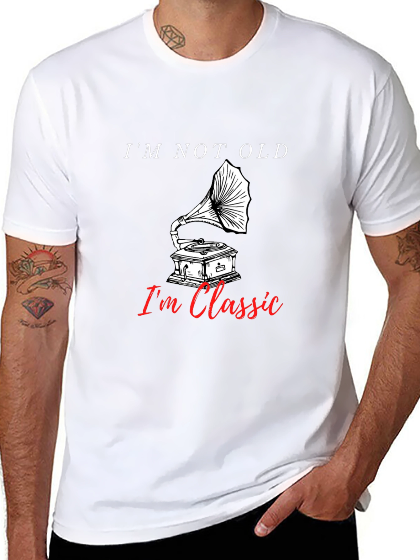 Im Not Old Im Classic Gramophone T-Shirt