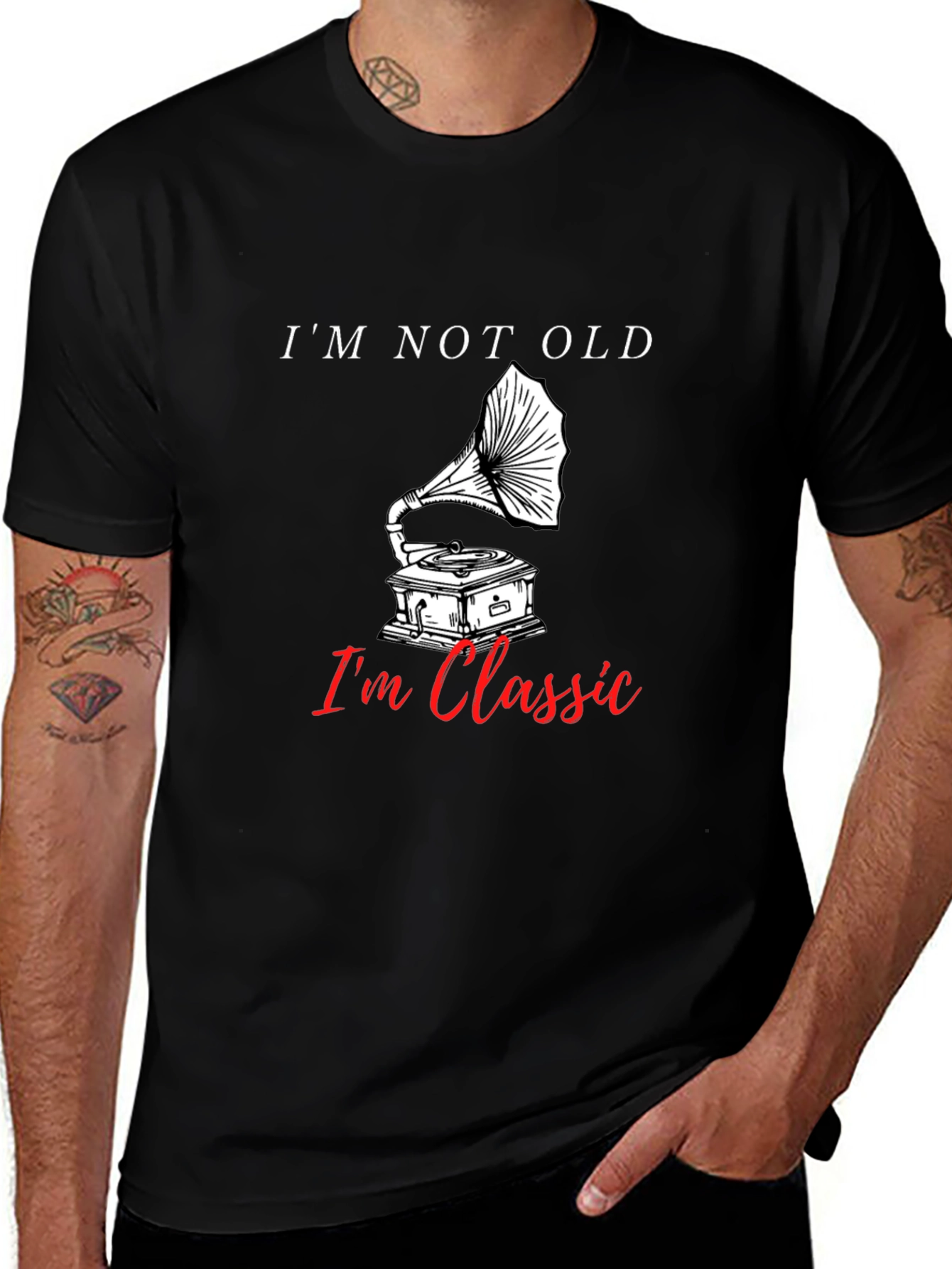 Im Not Old Im Classic Gramophone T-Shirt