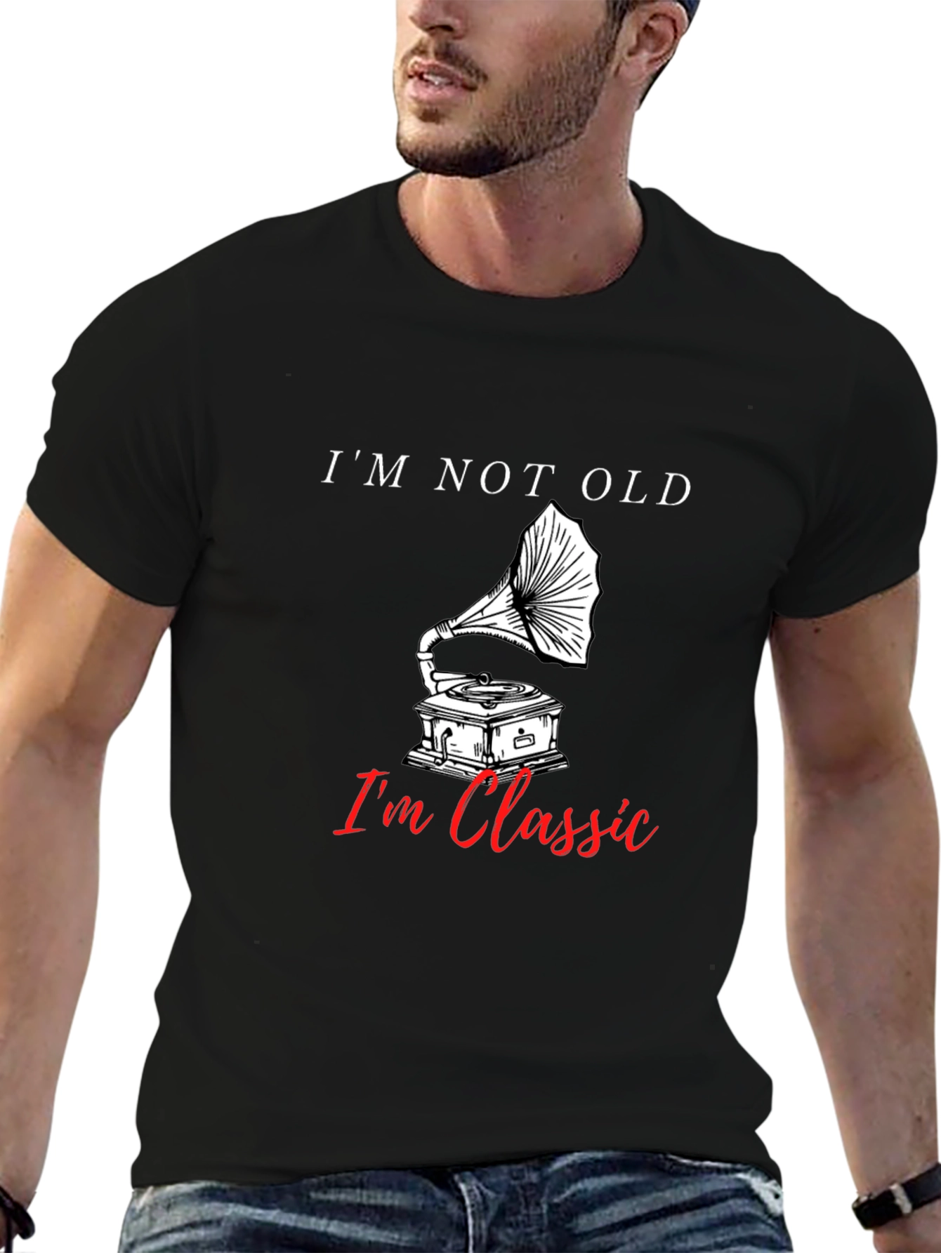 Im Not Old Im Classic Gramophone T-Shirt