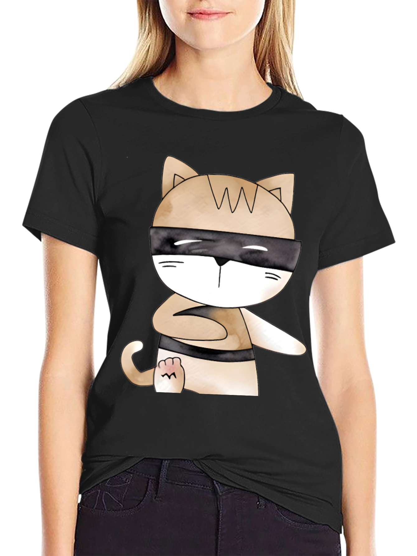 Ninja Cat T-Shirt - Stealth Mode Style