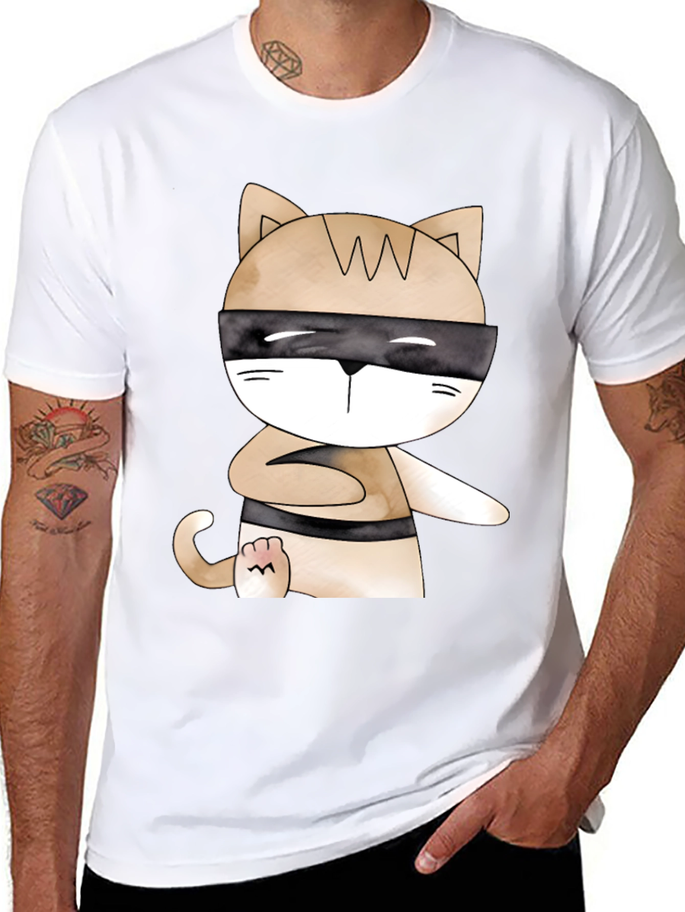 Ninja Cat T-Shirt - Stealth Mode Style