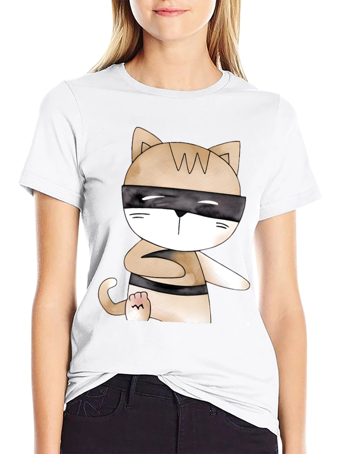 Ninja Cat T-Shirt - Stealth Mode Style