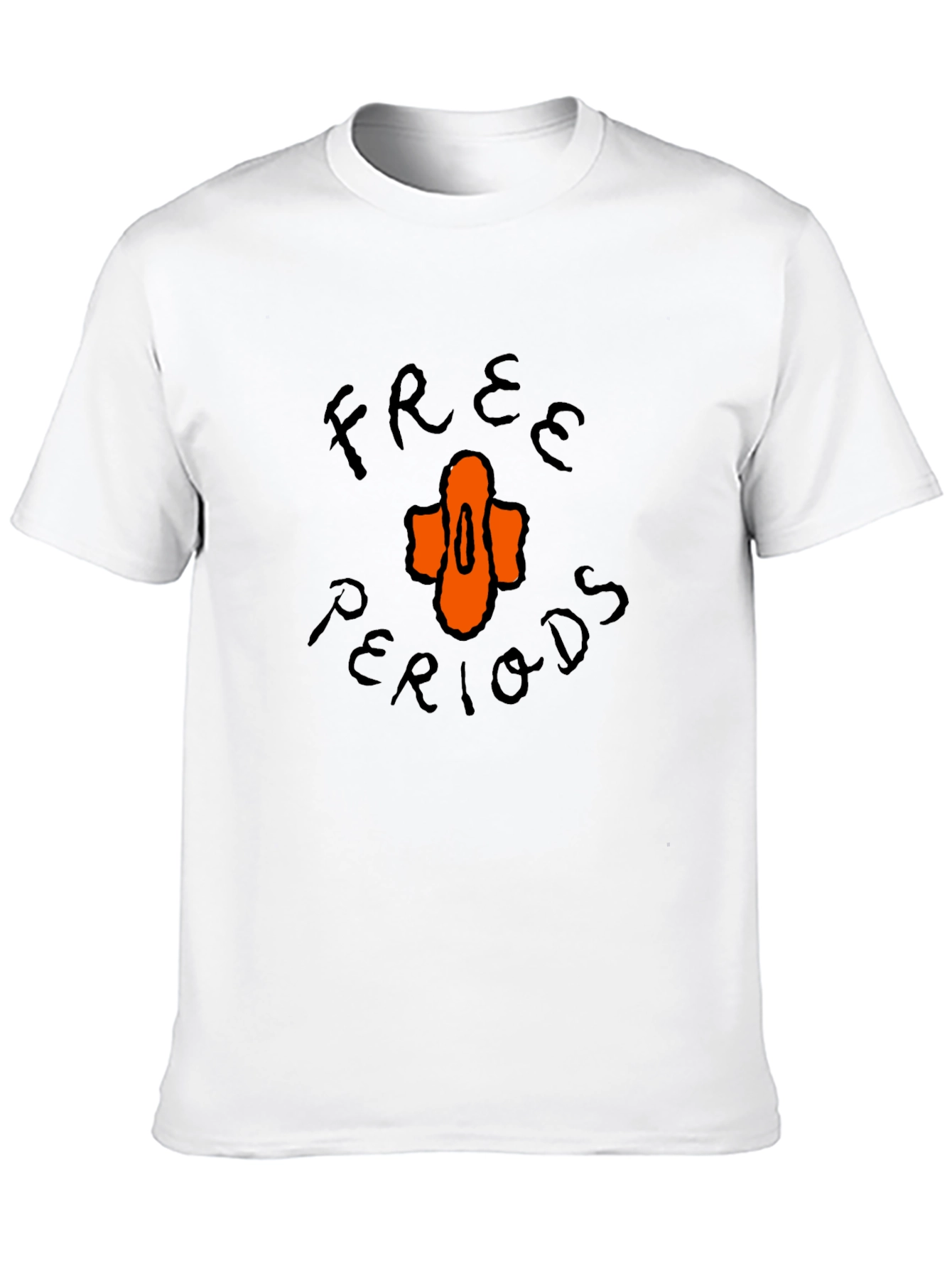 Free Periods Graphic Tee - Unisex Black T-Shirt