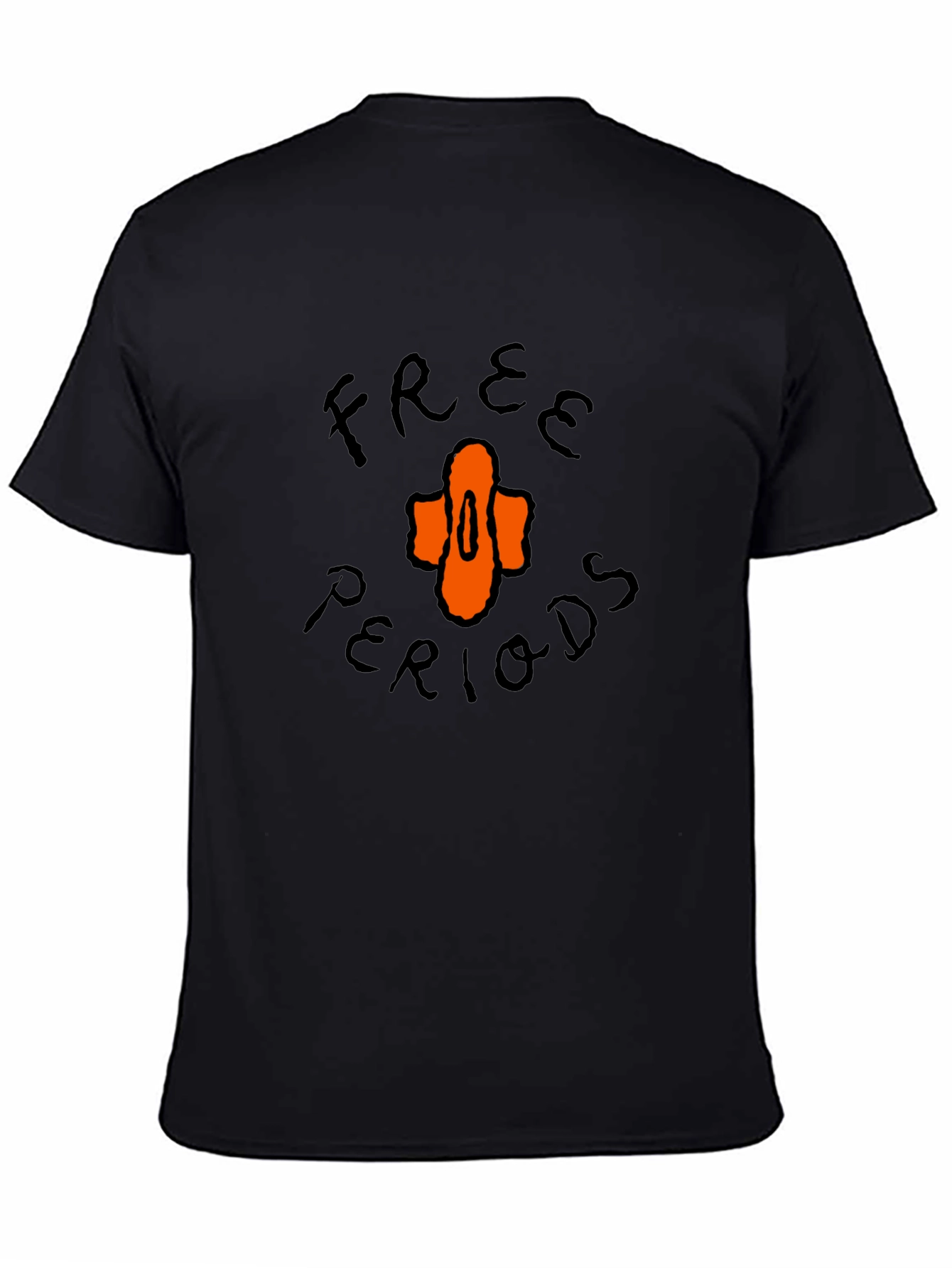 Free Periods Graphic Tee - Unisex Black T-Shirt