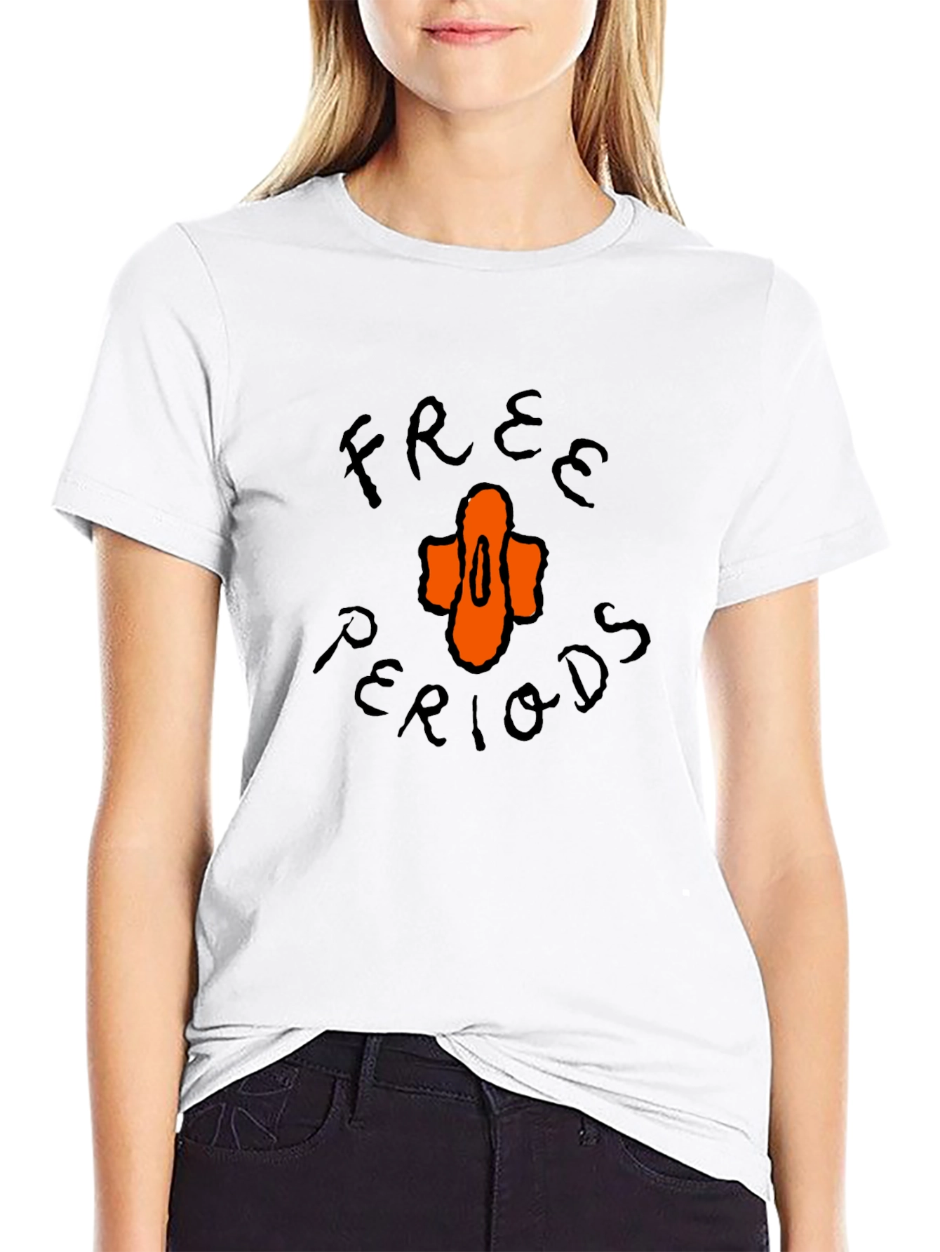Free Periods Graphic Tee - Unisex Black T-Shirt