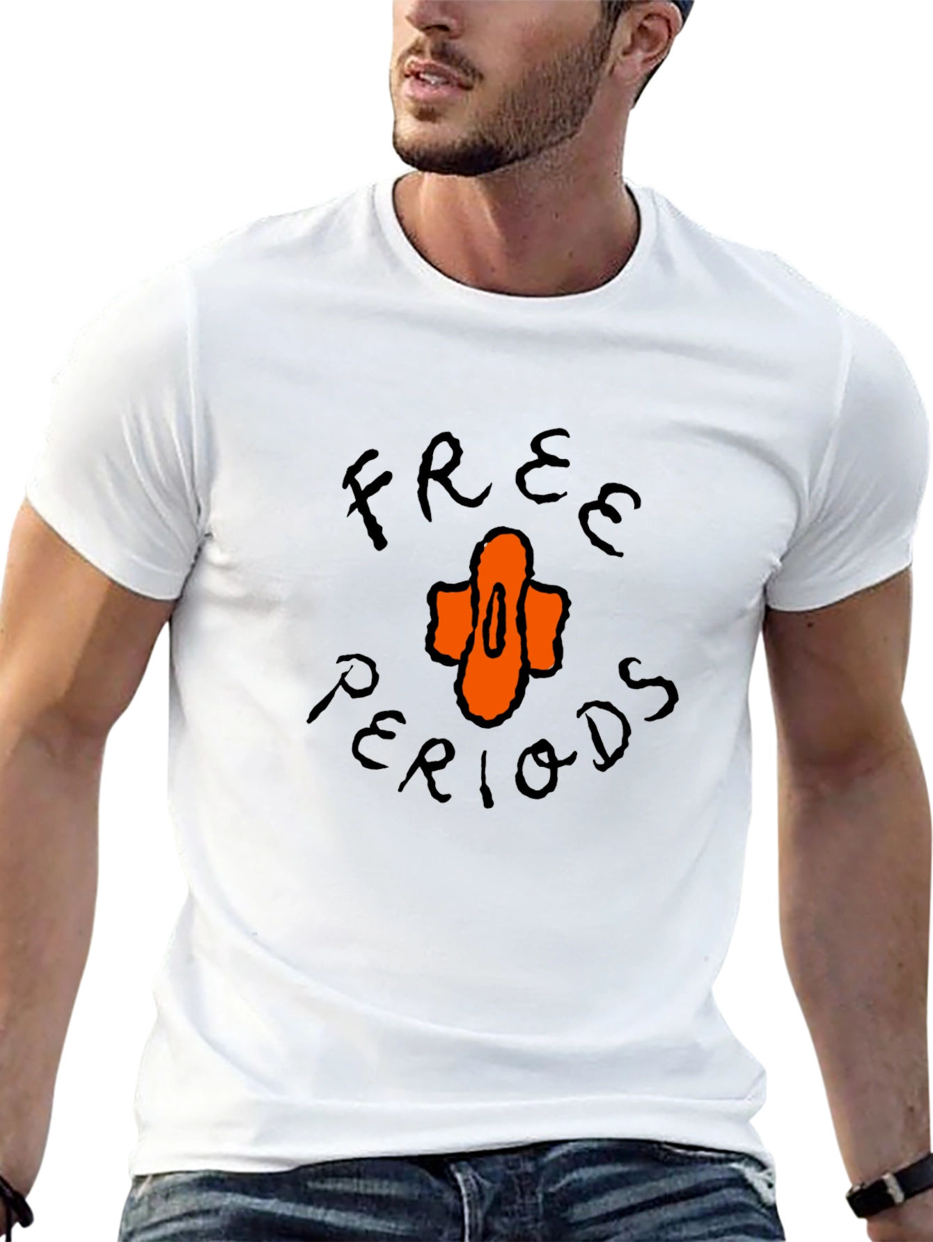 Free Periods Graphic Tee - Unisex Black T-Shirt
