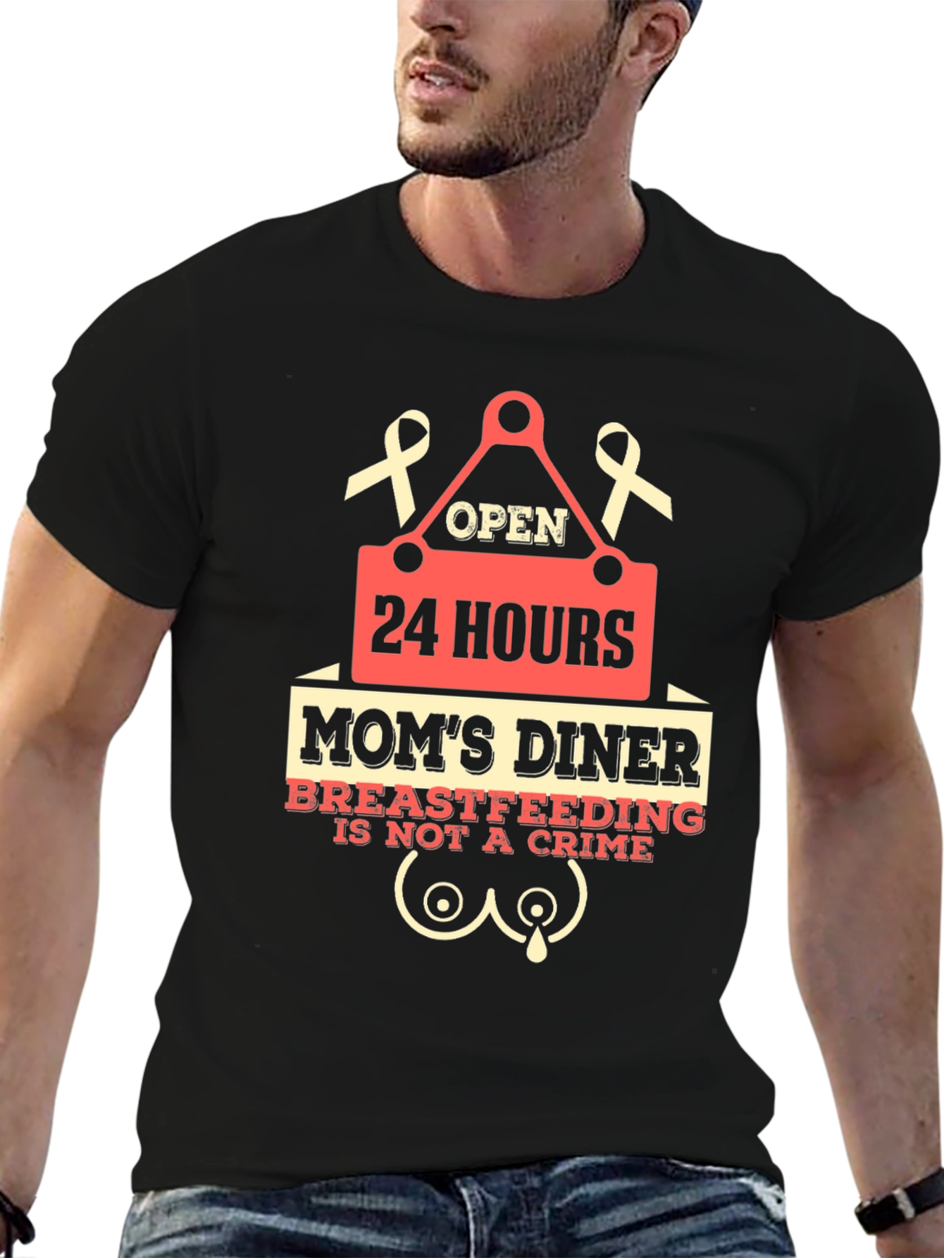 Moms Diner Breastfeeding T-Shirt